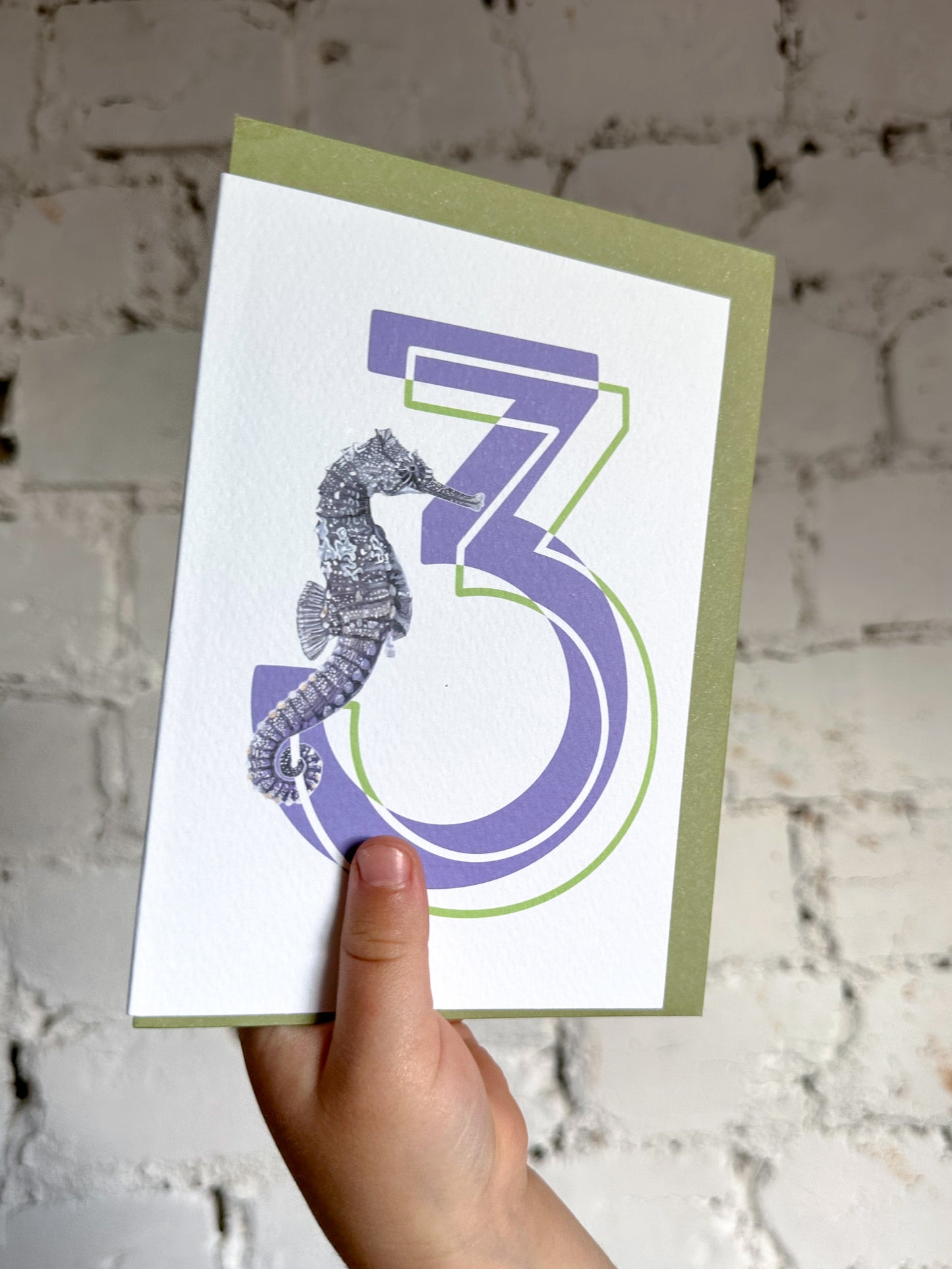 3 Seahorse Card