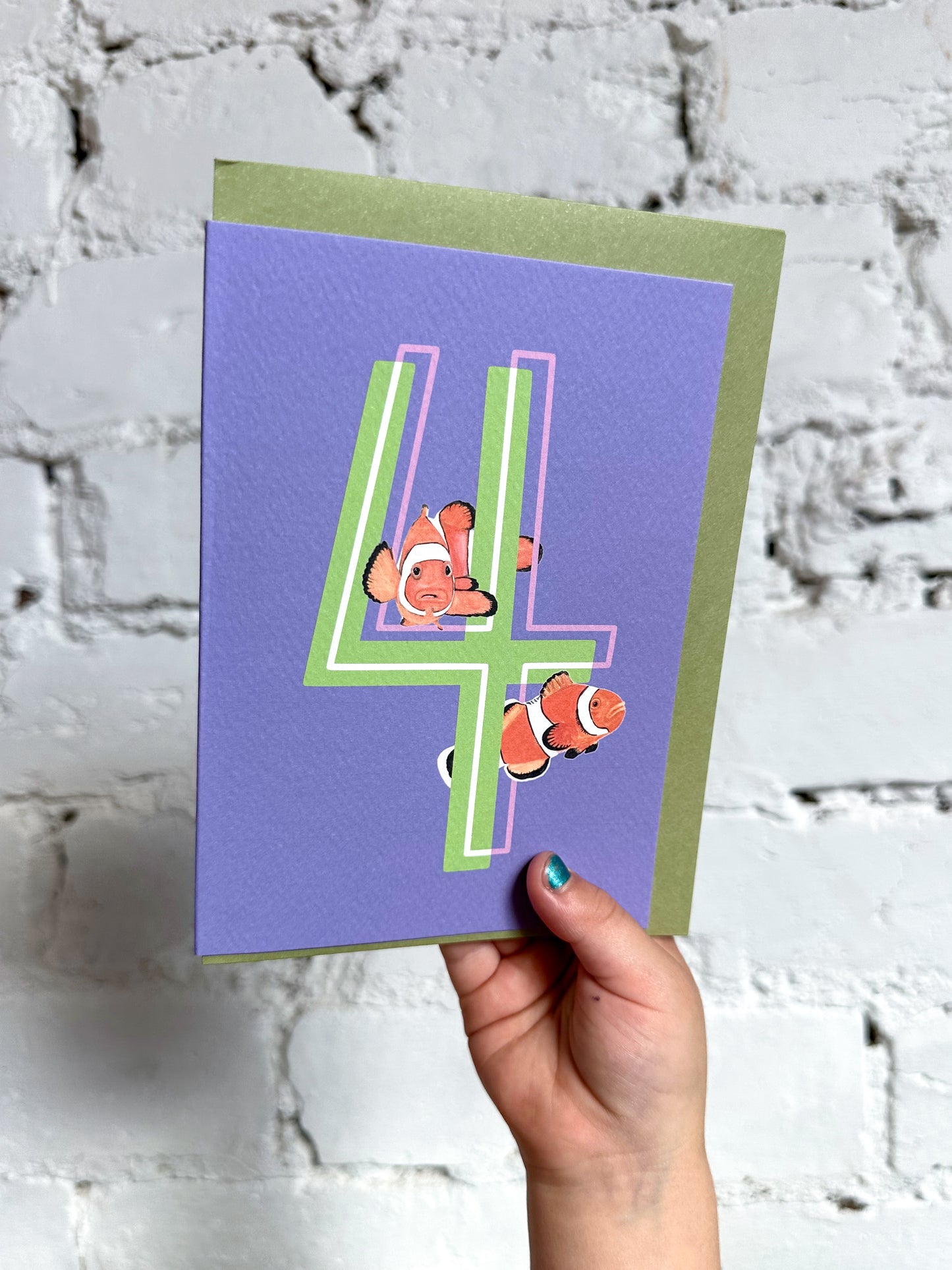 4 Clown Fish Card