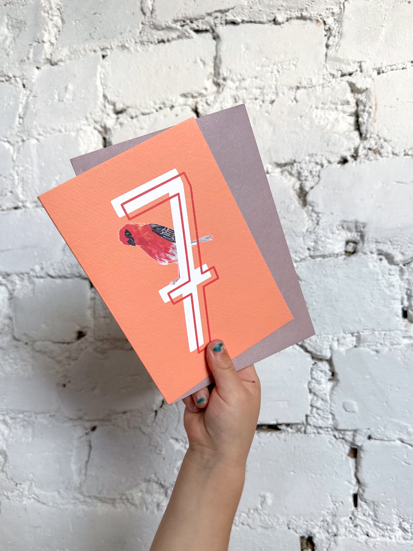 7 Madagascan Fody Card