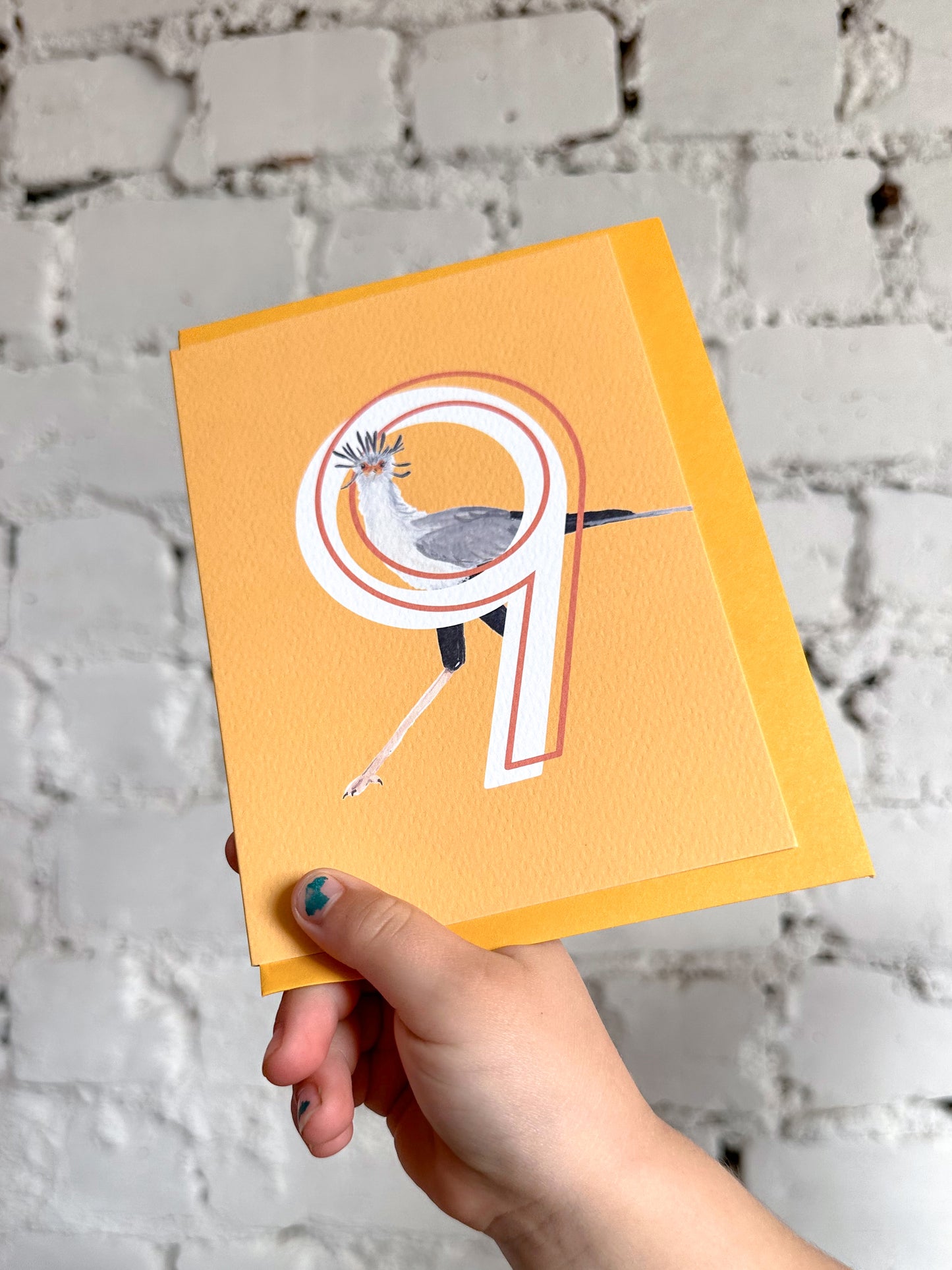 9 Secretary Bird Card