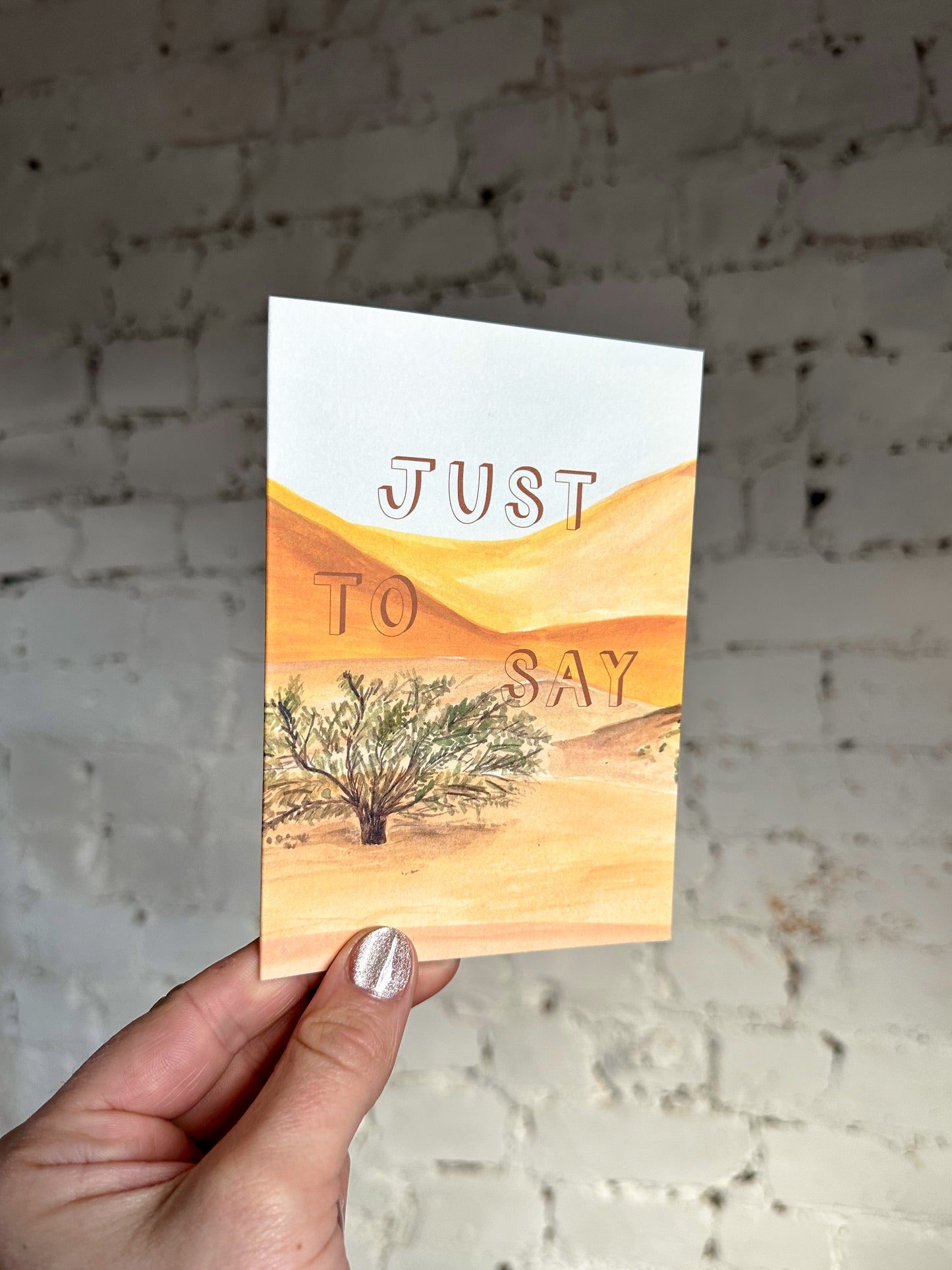 Just to Say Desert Card