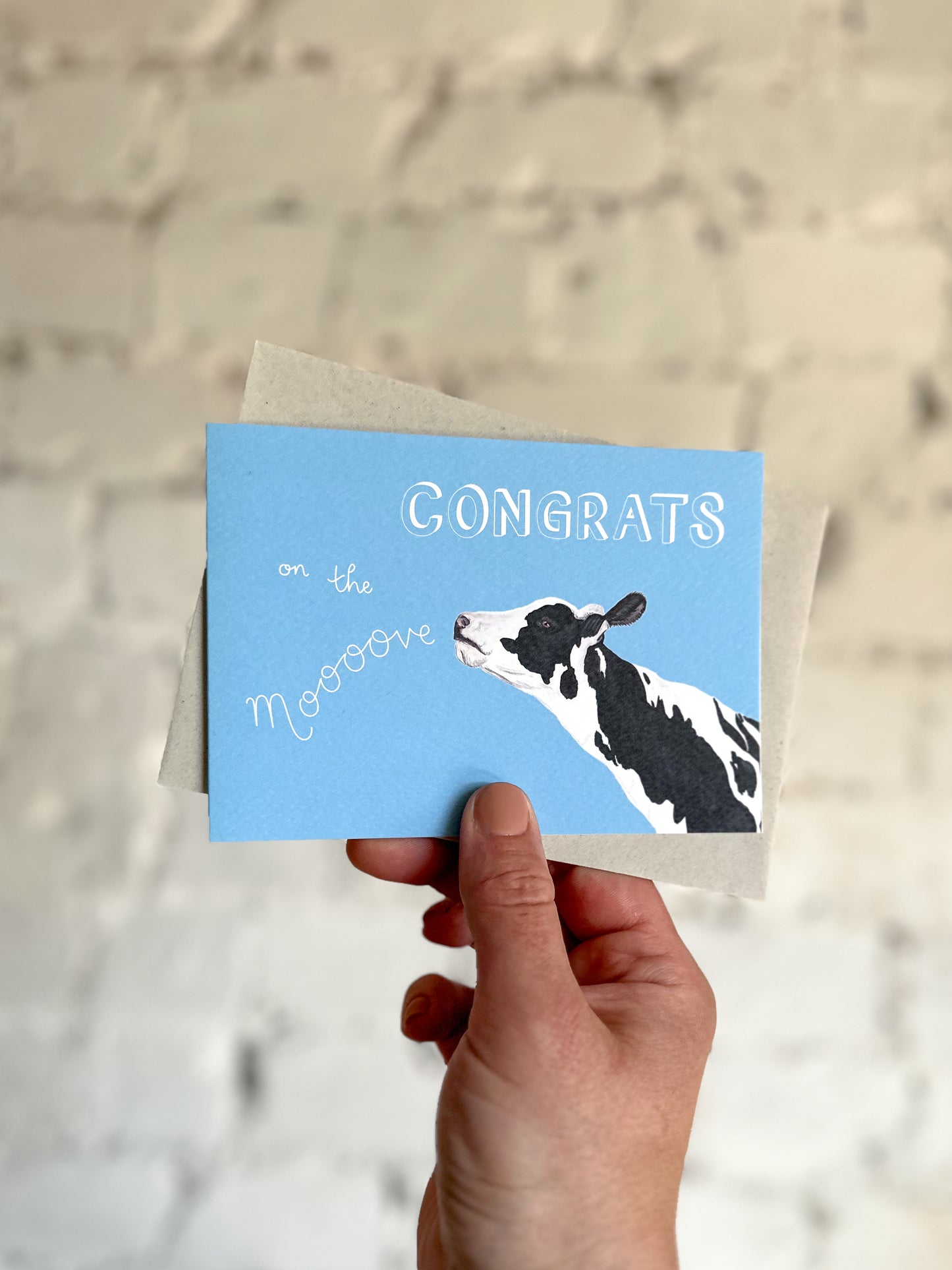 Congrats on the Moooove Card