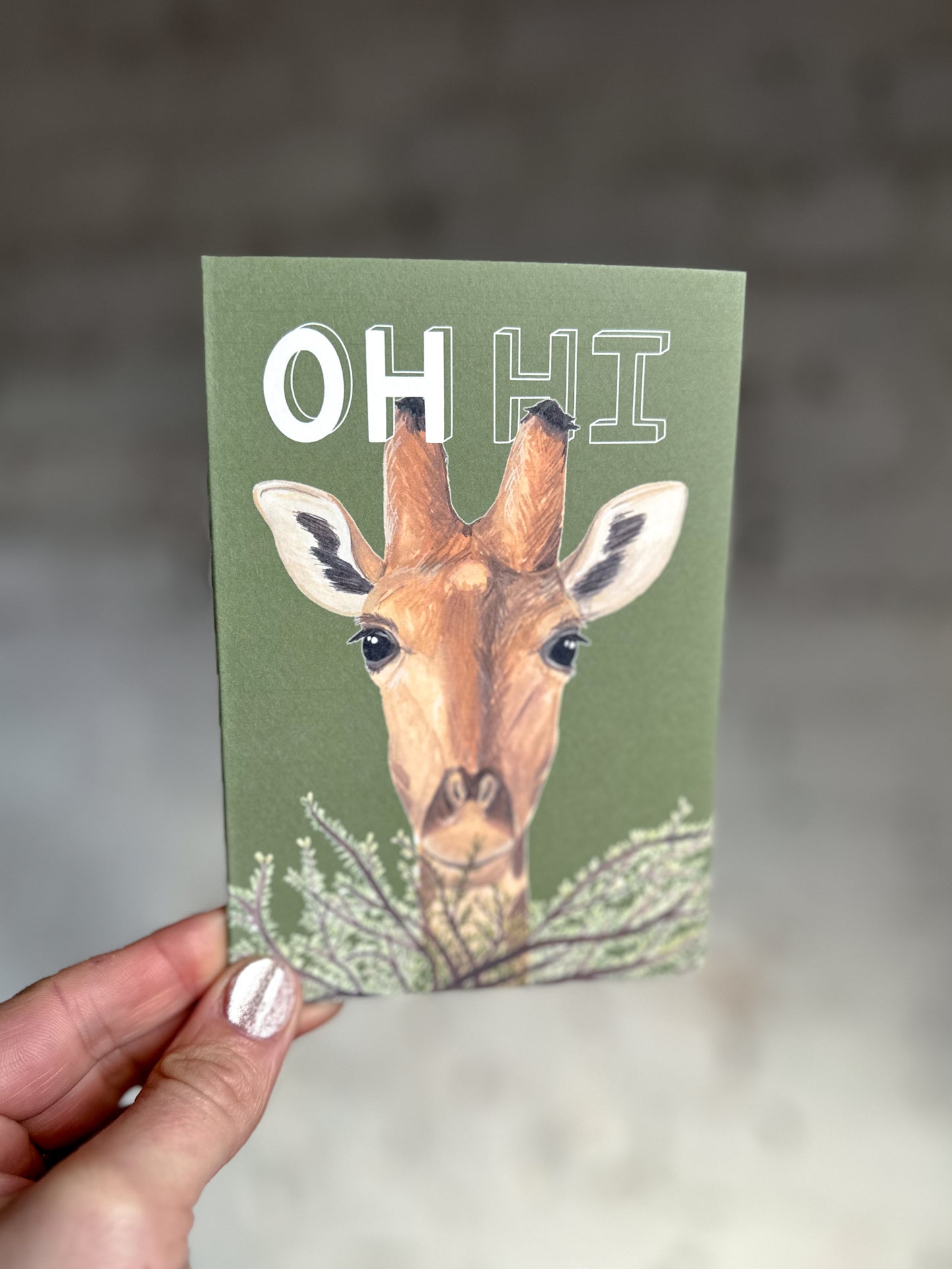 Oh Hi Giraffe Card
