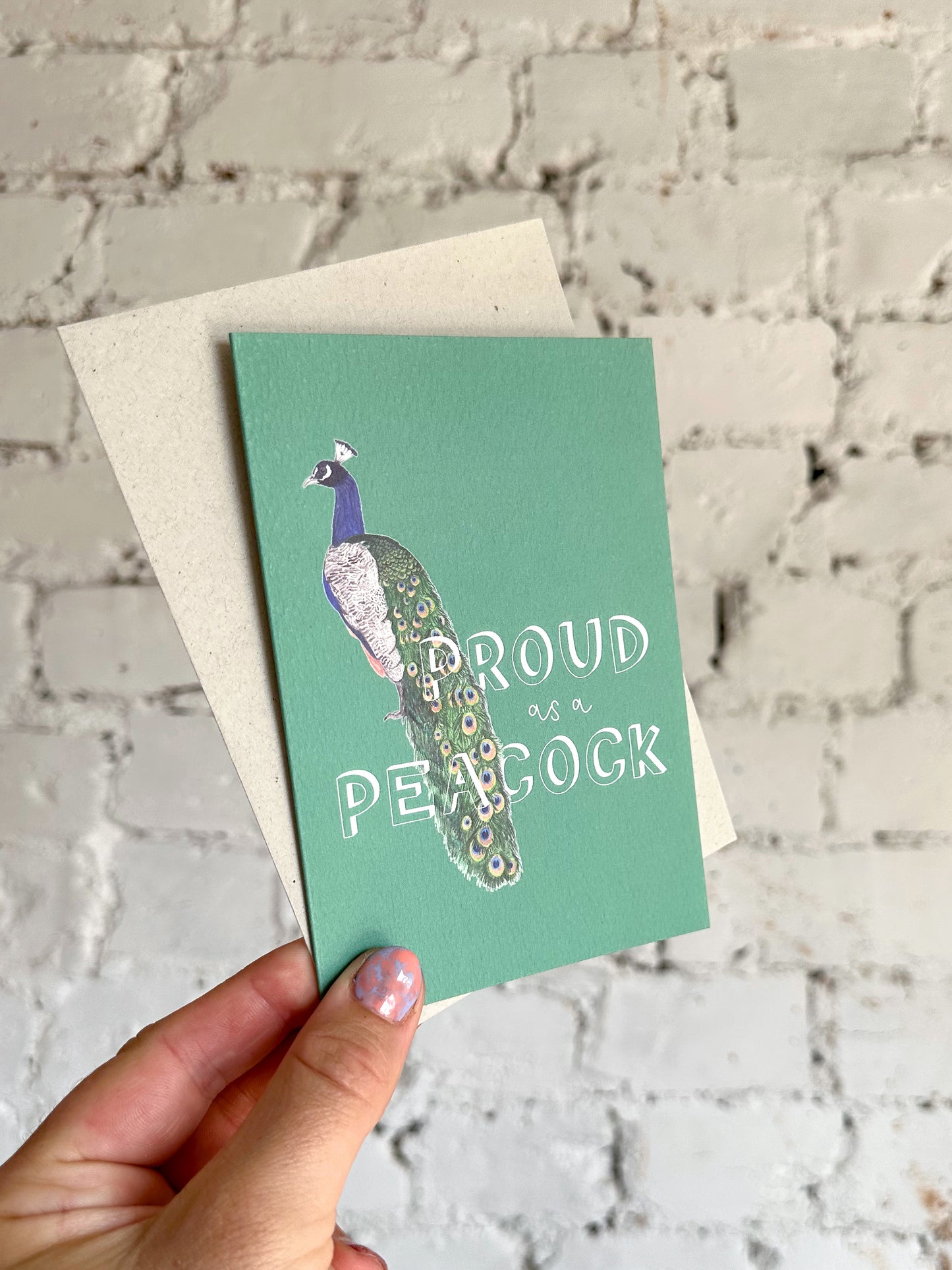 Proud as a Peacock Card