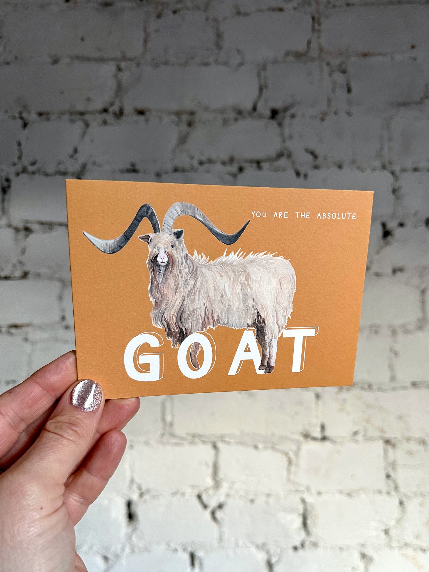 You Are The Absolute GOAT (orange) Card
