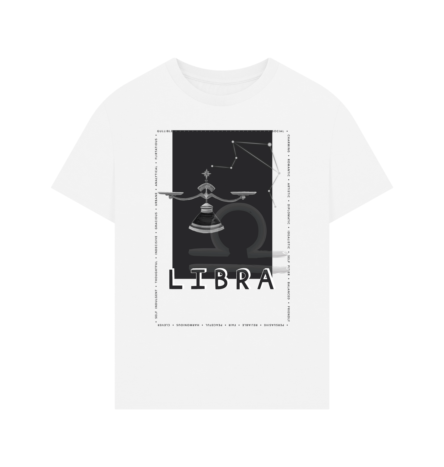 White Printed T-shirt Front