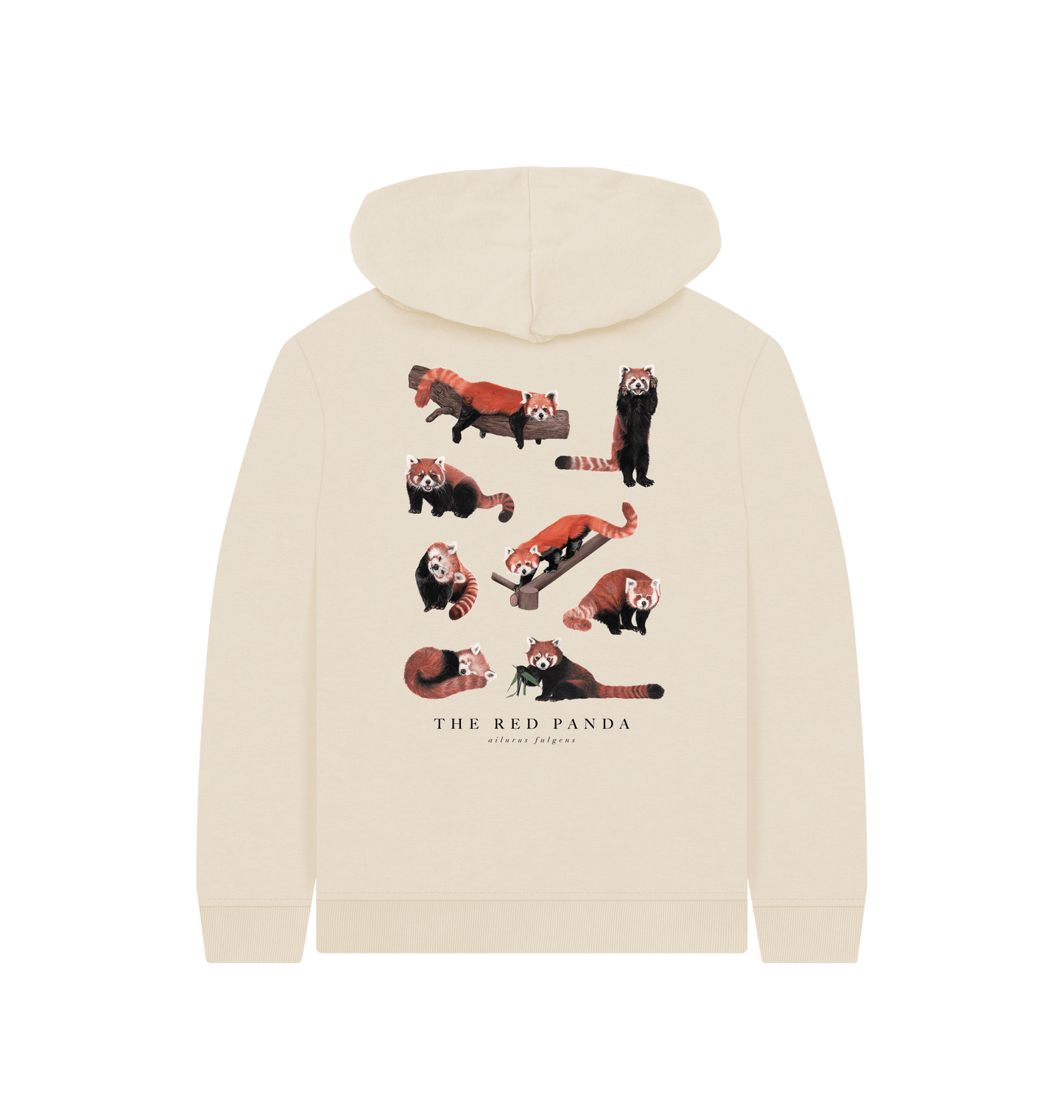 Oat Printed Kids Hoodie Back