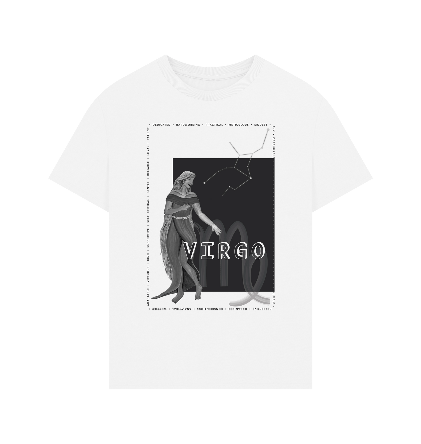 White Printed T-shirt Front