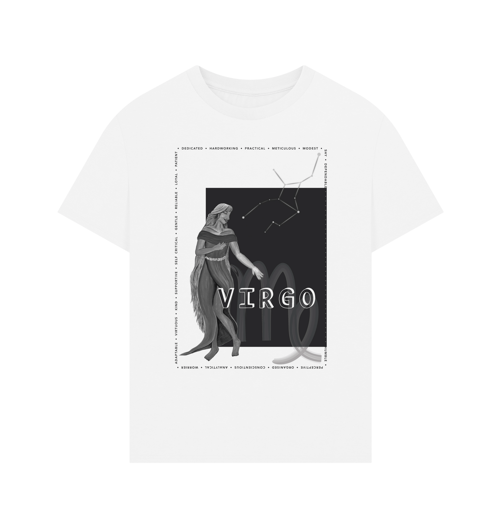White Printed T-shirt Front