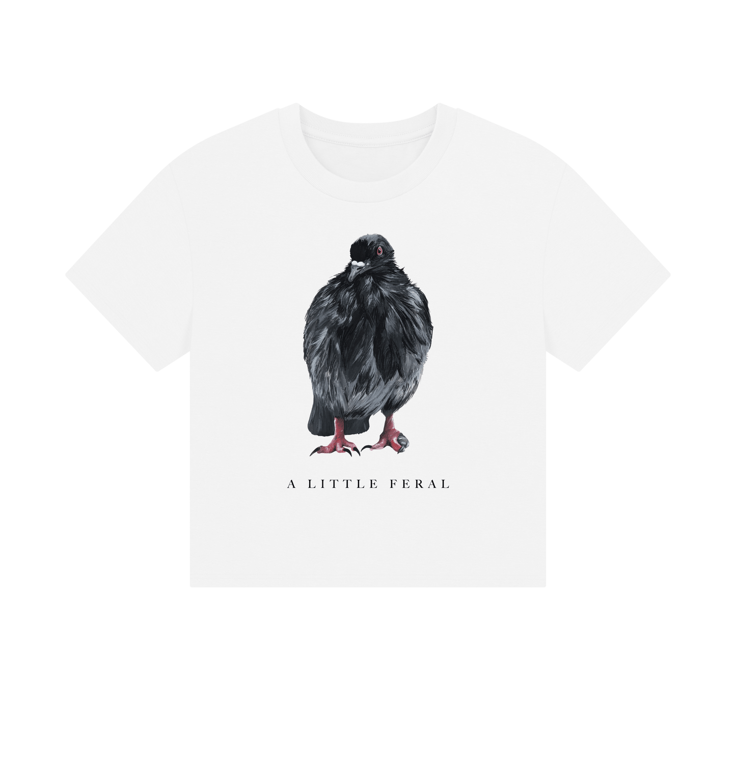 White Printed T-shirt Front
