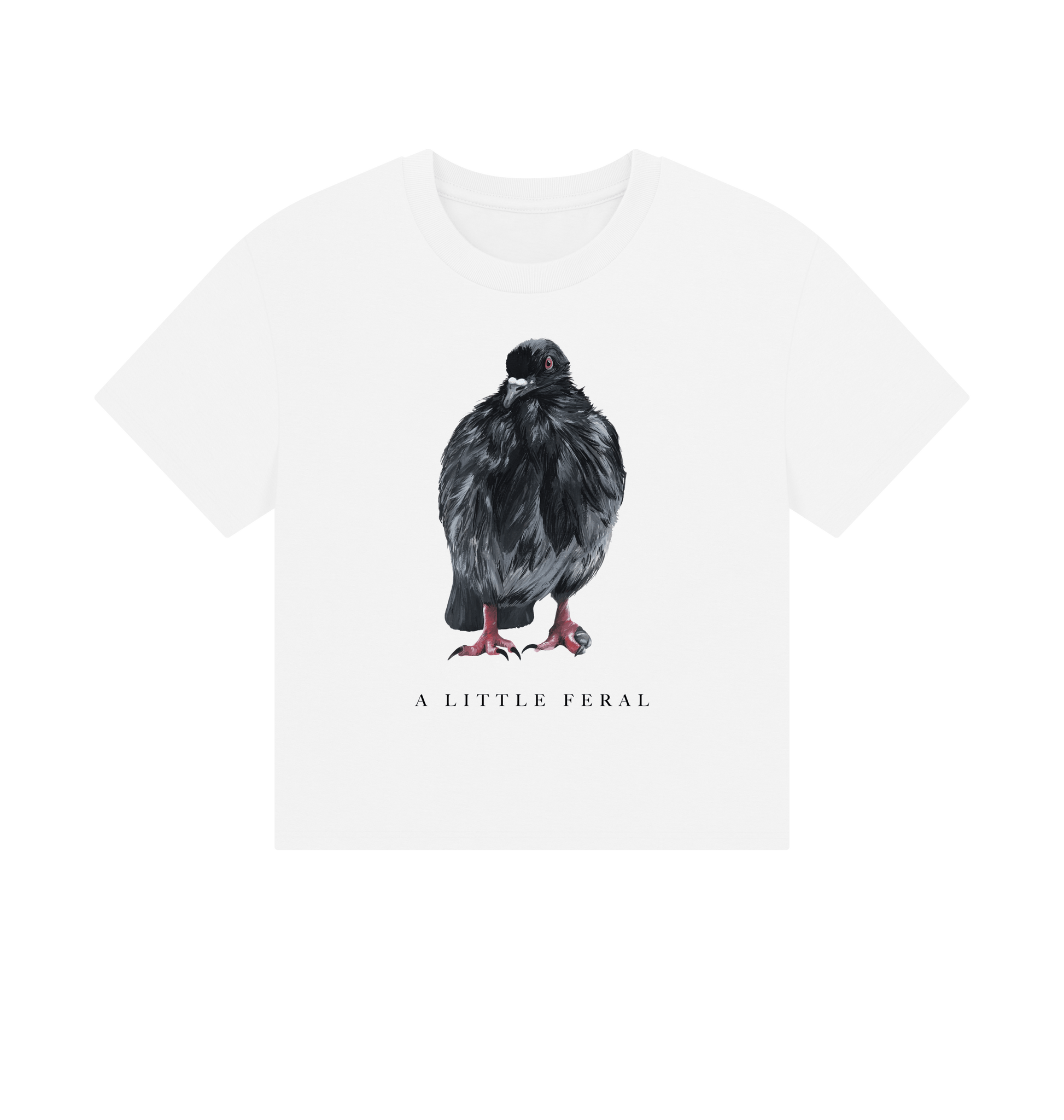 White Printed T-shirt Front