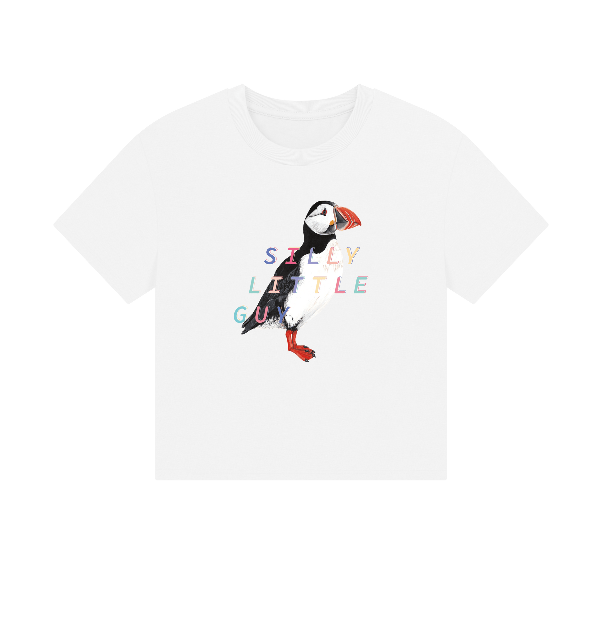 White Printed T-shirt Front
