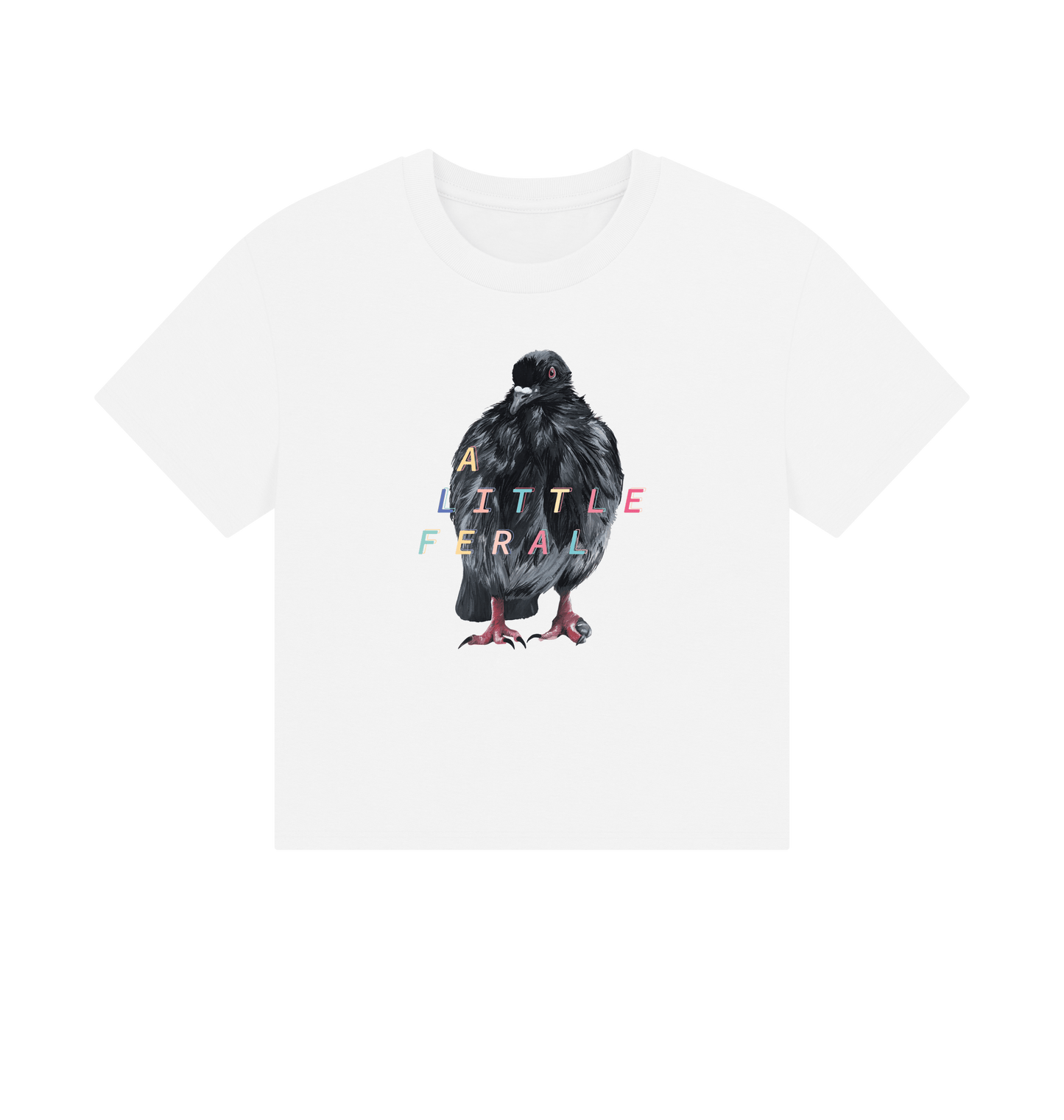 White Printed T-shirt Front