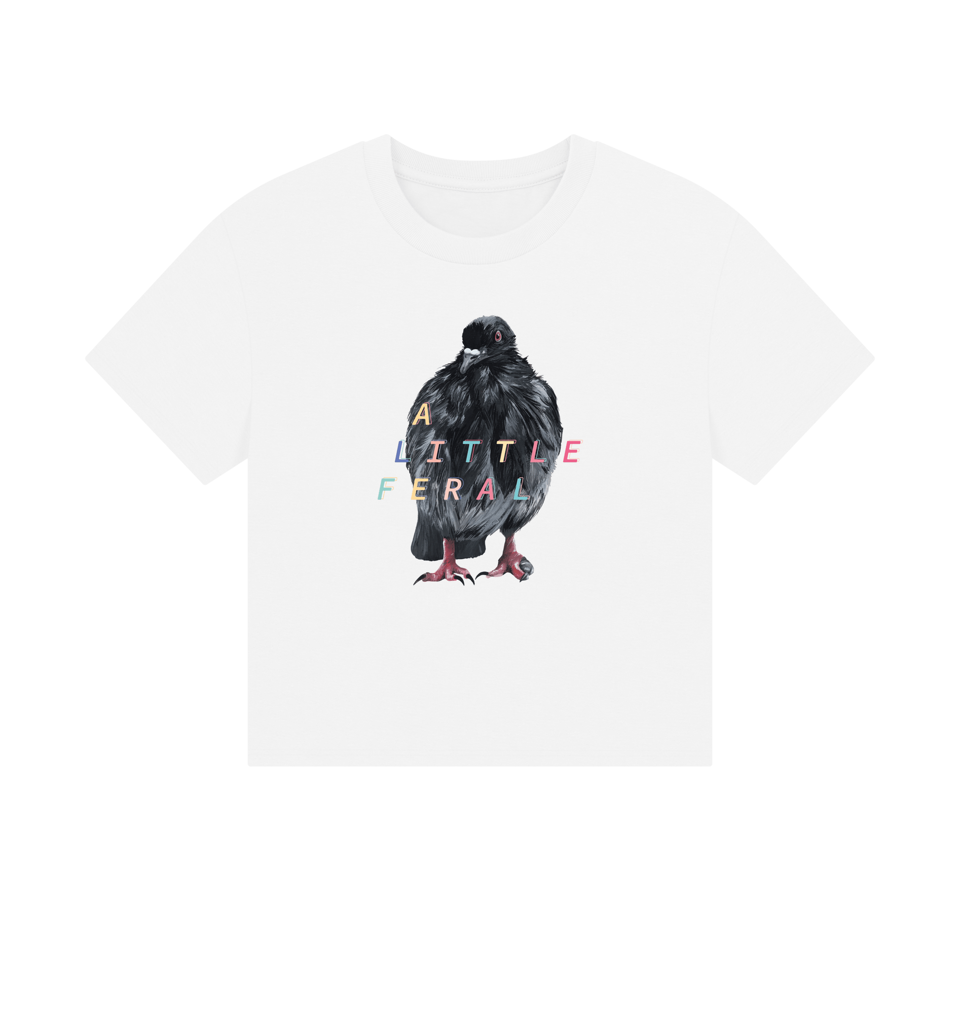 White Printed T-shirt Front