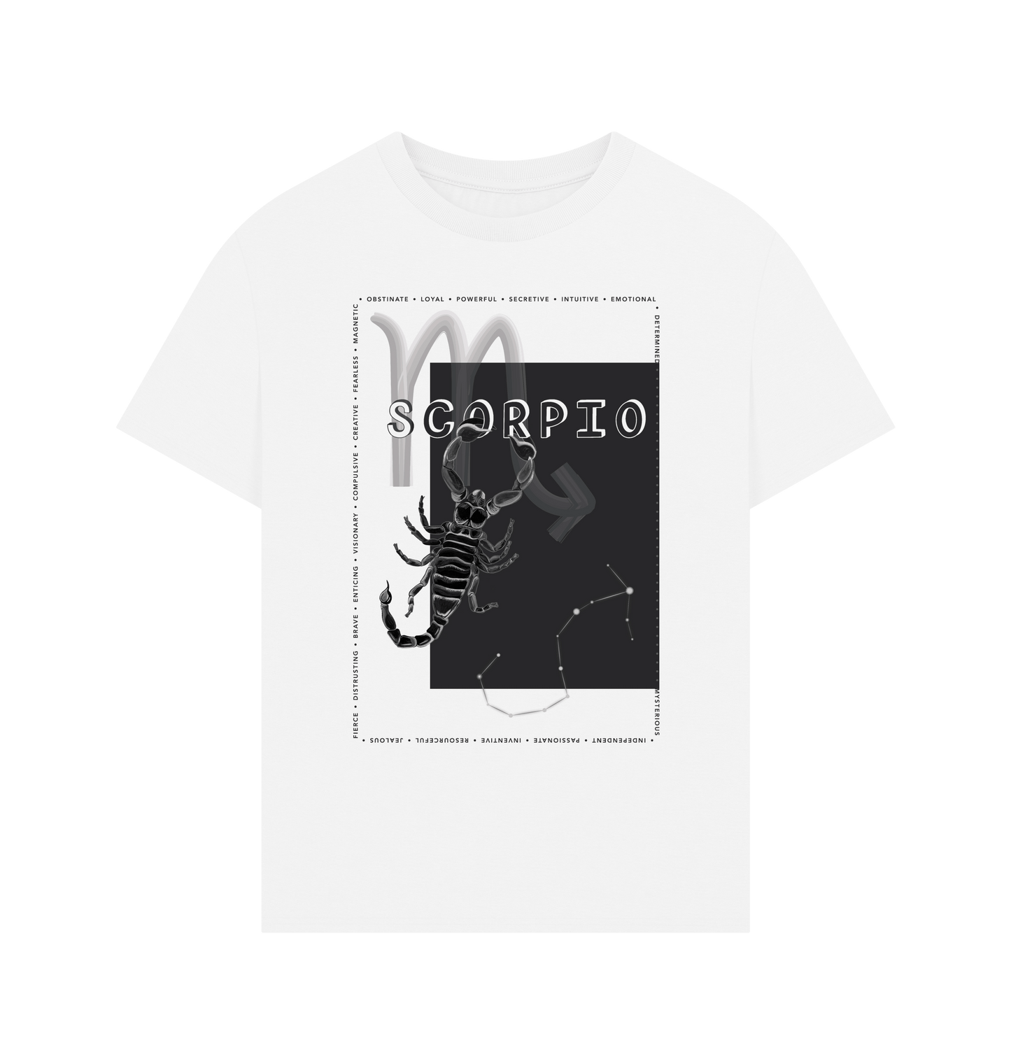 White Printed T-shirt Front