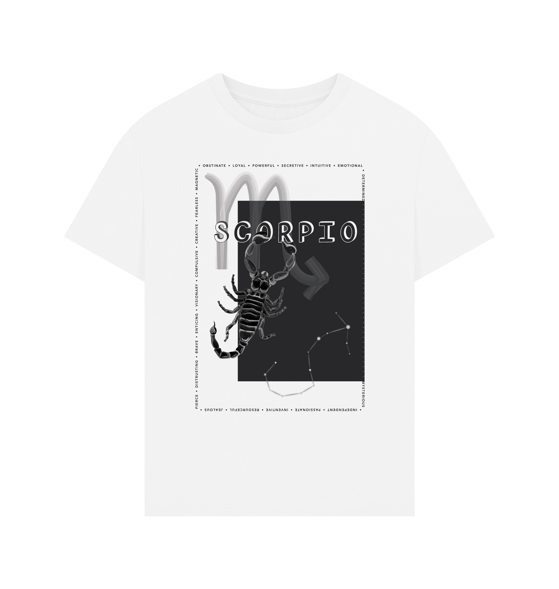 White Printed T-shirt Front