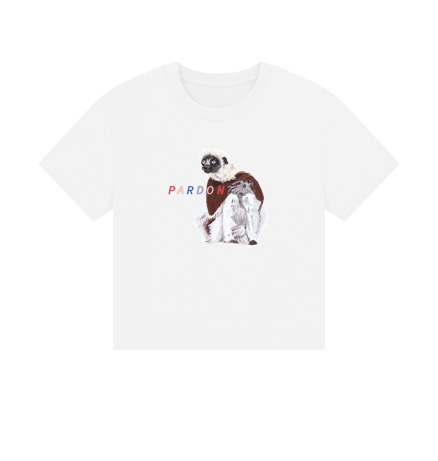 White Printed T-shirt Front