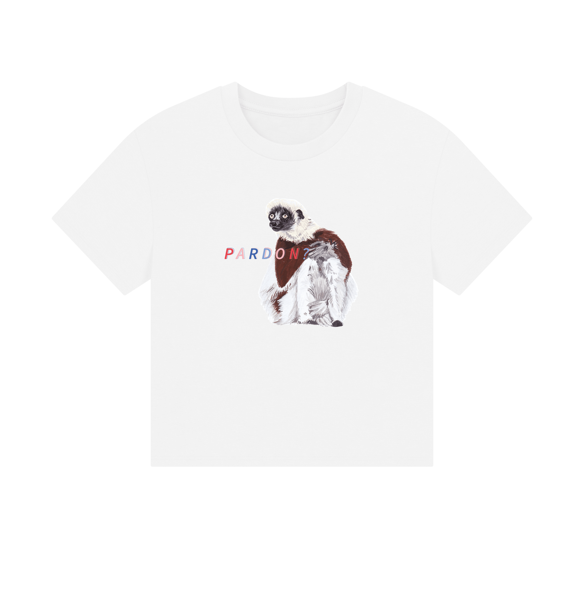 White Printed T-shirt Front