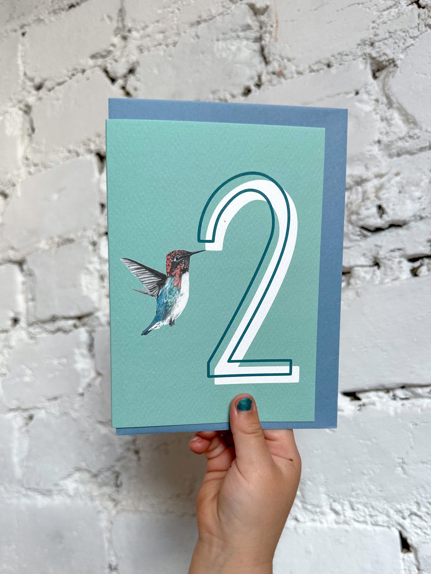 2 Hummingbird Card