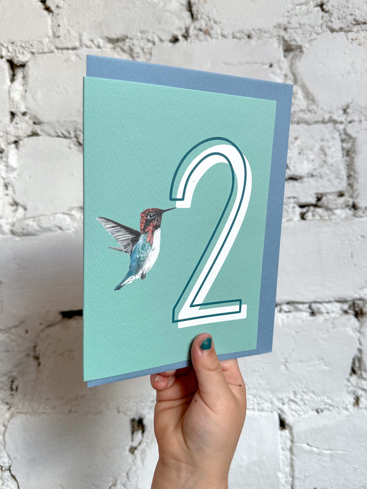 2 Hummingbird Card