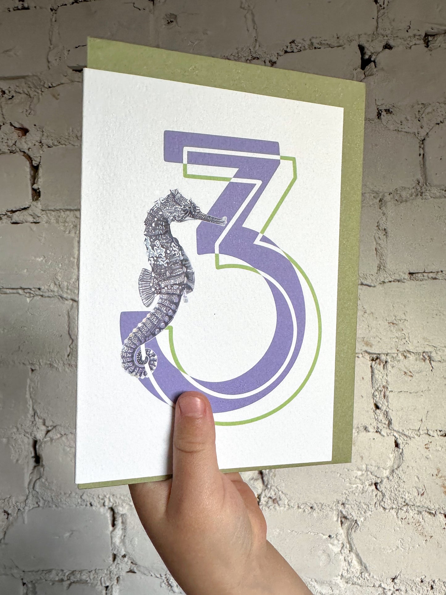 3 Seahorse Card