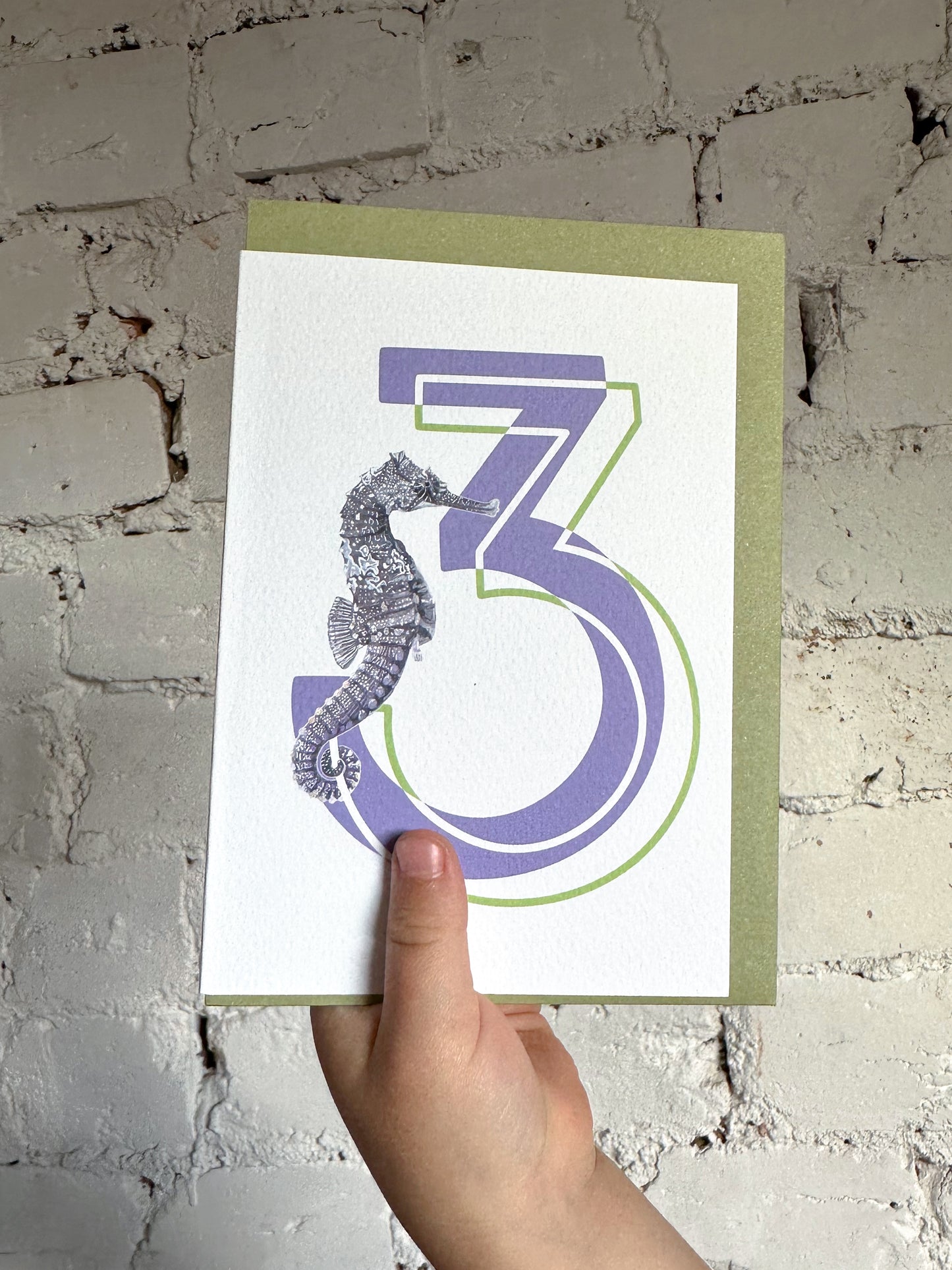 3 Seahorse Card