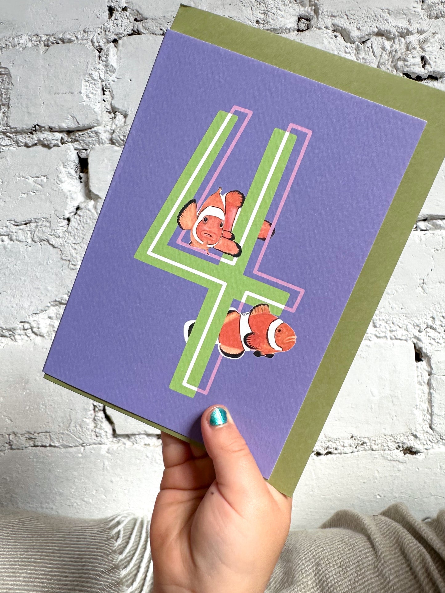 4 Clown Fish Card
