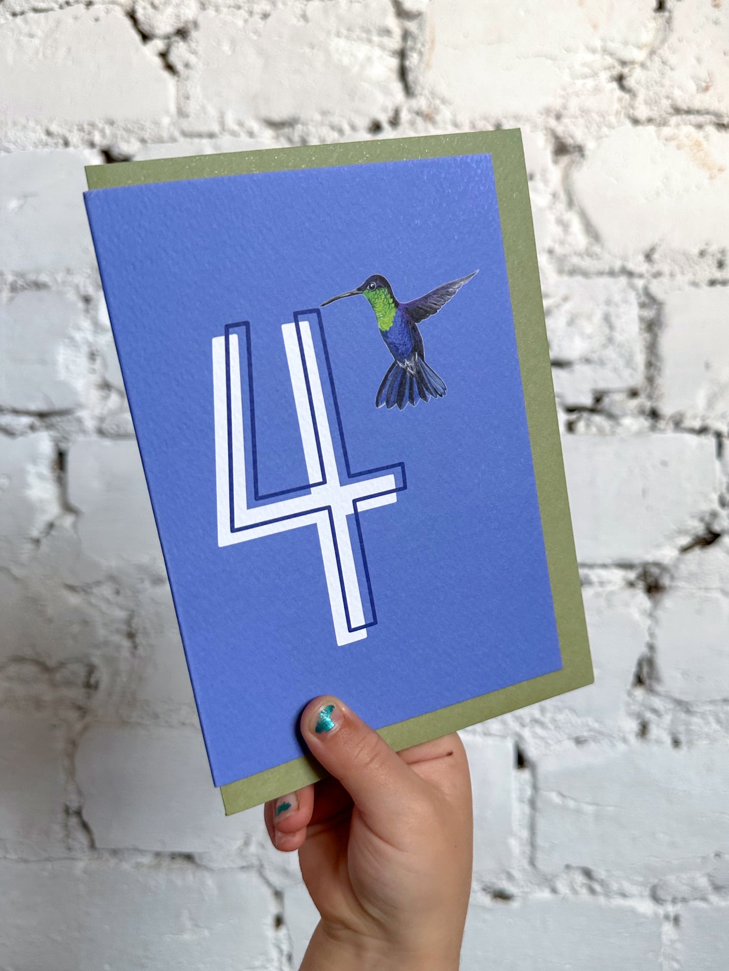 4 Hummingbird Card