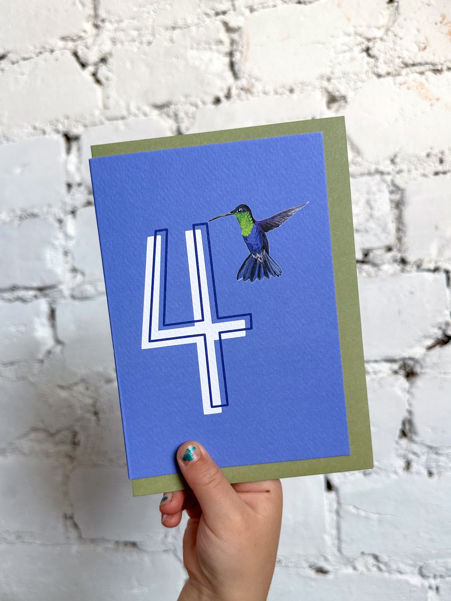 4 Hummingbird Card