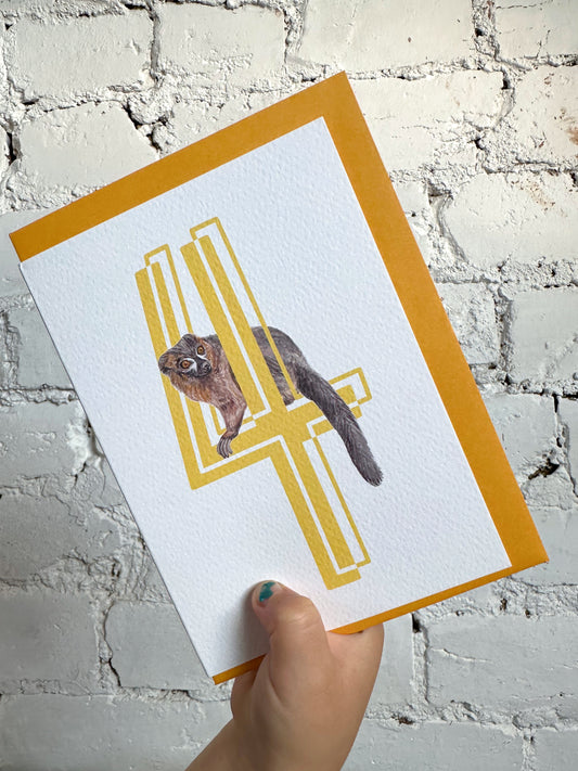 4 Lemur Card