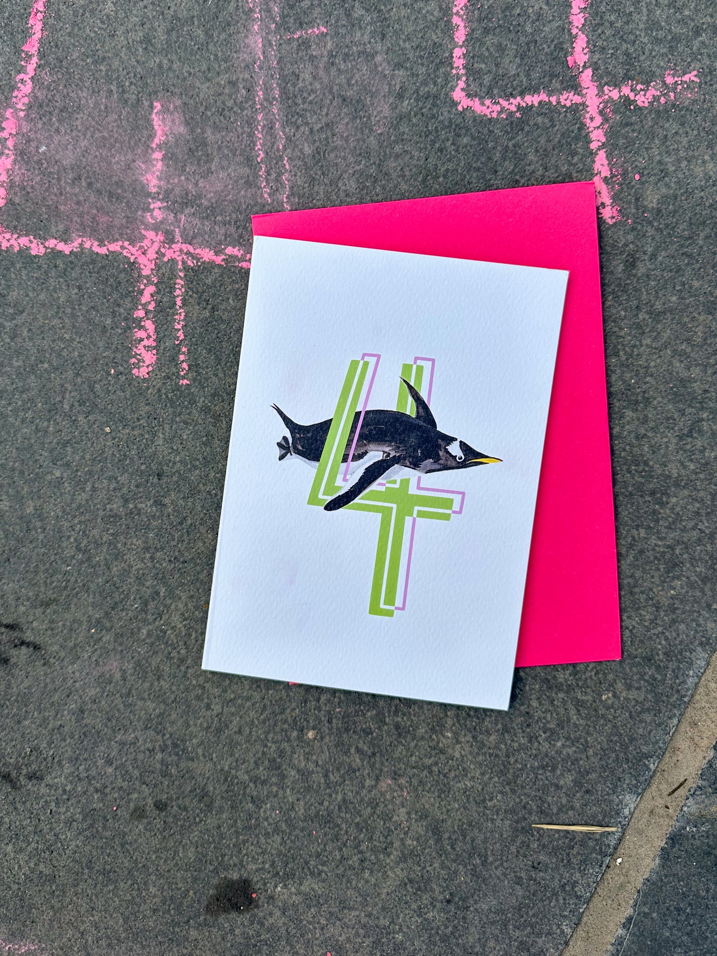4 Penguin Card