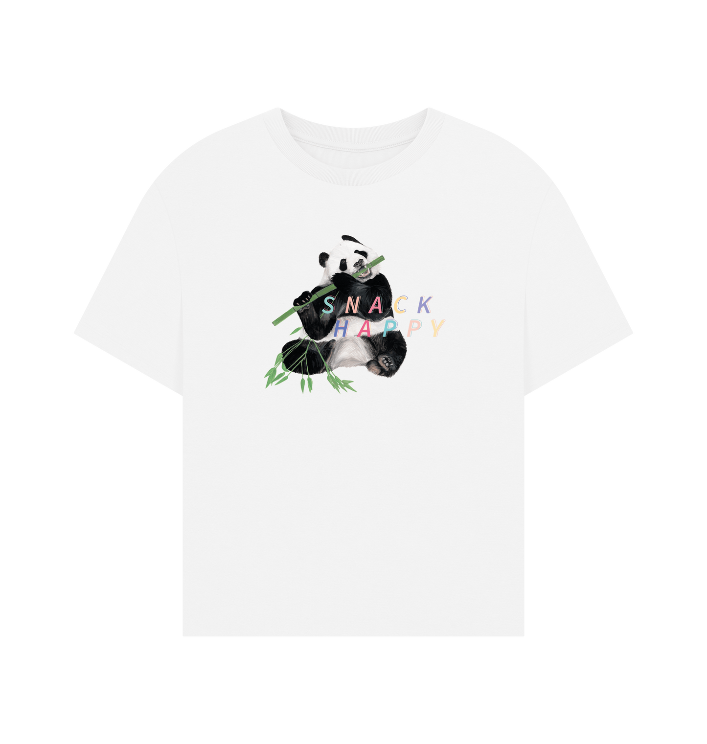 White Printed T-shirt Front