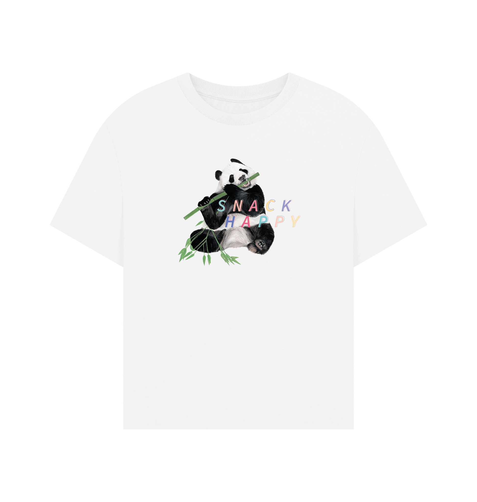 White Printed T-shirt Front