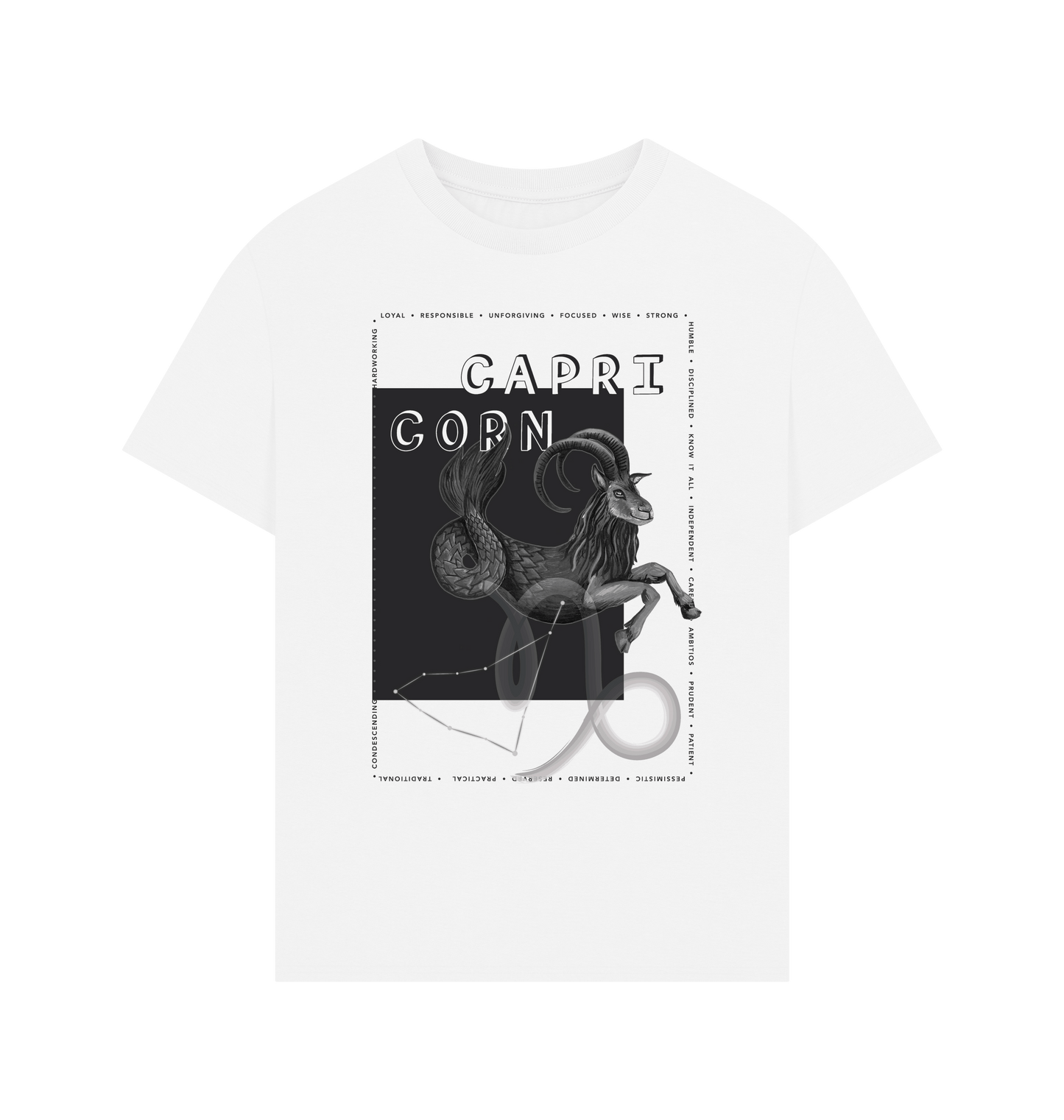 White Printed T-shirt Front