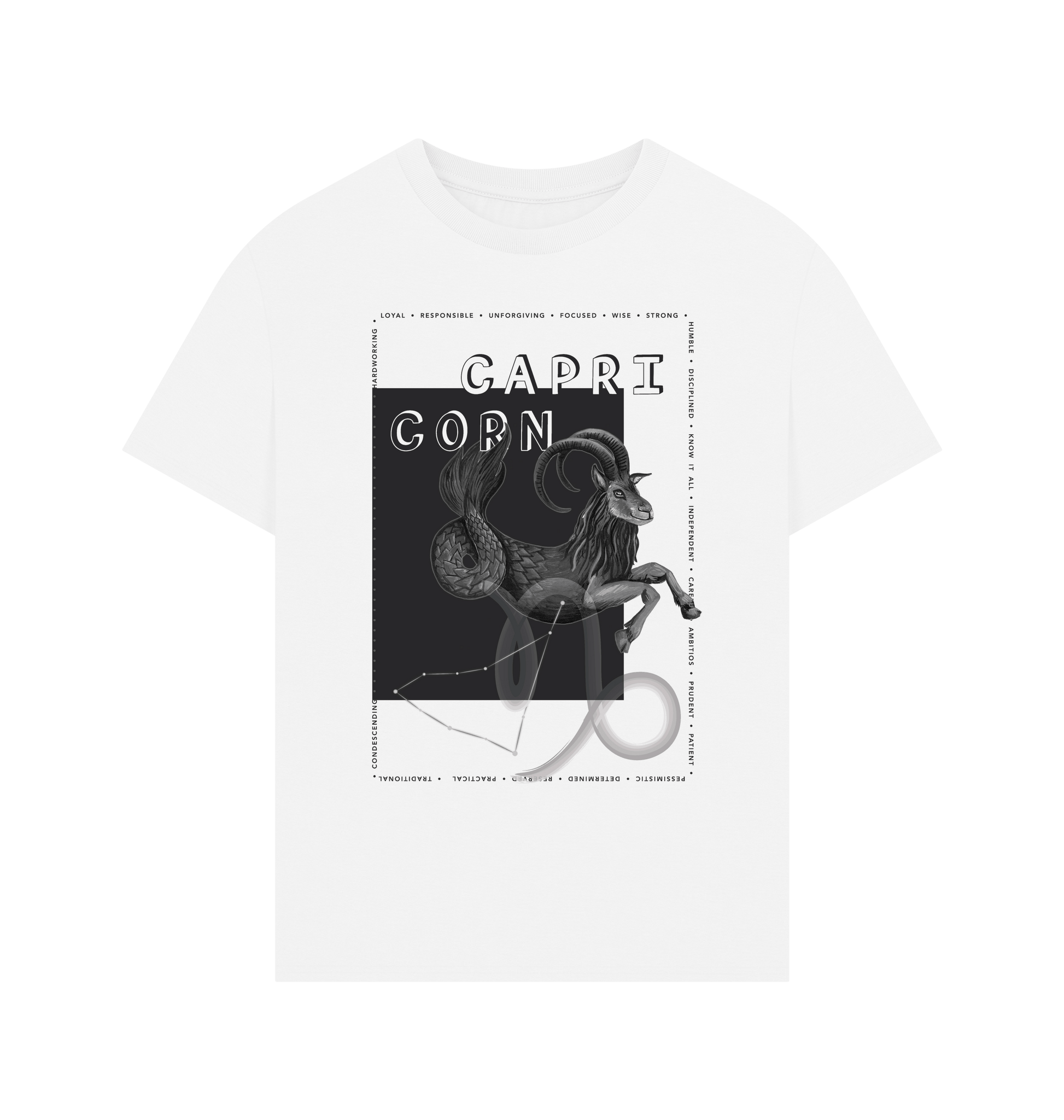 White Printed T-shirt Front