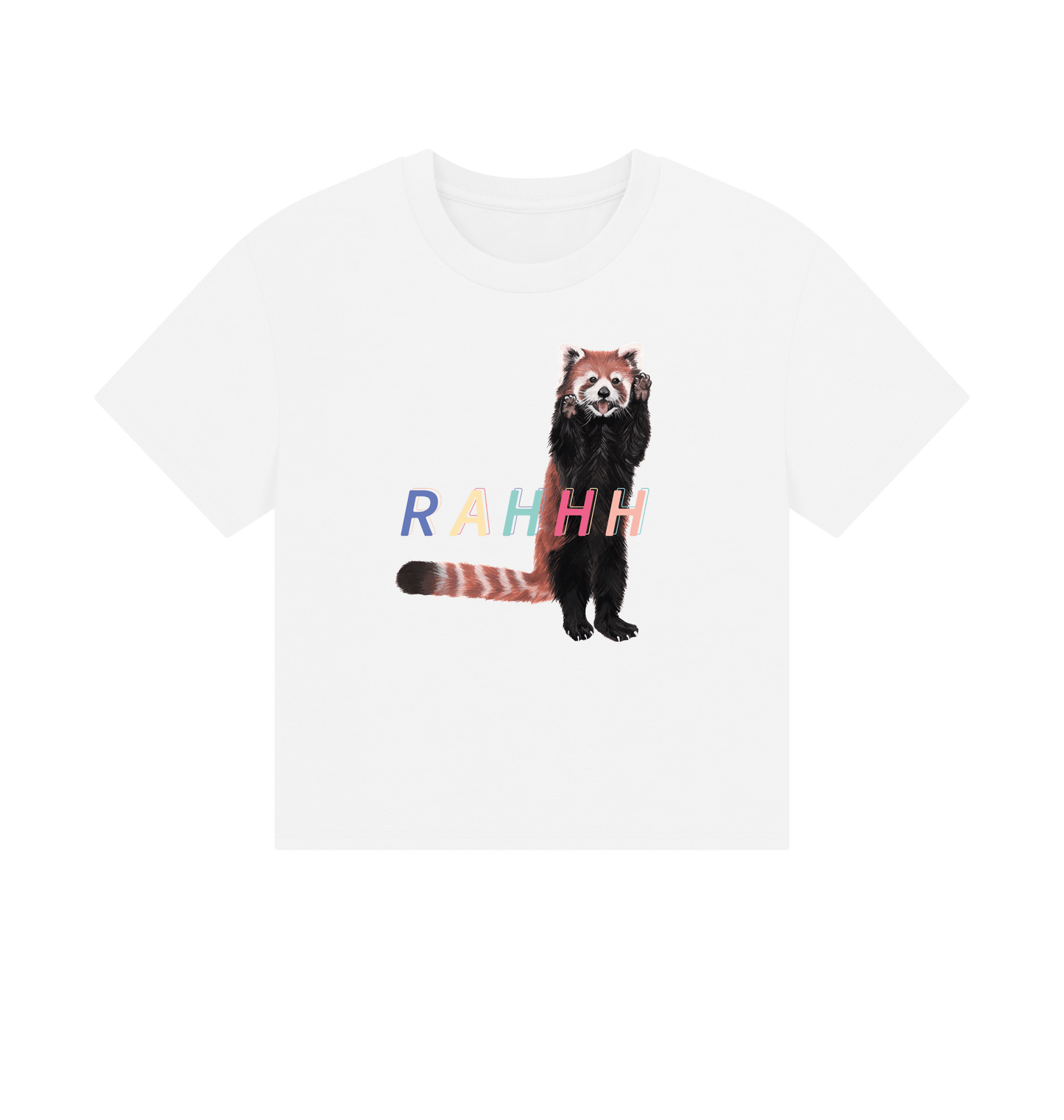 White Printed T-shirt Front