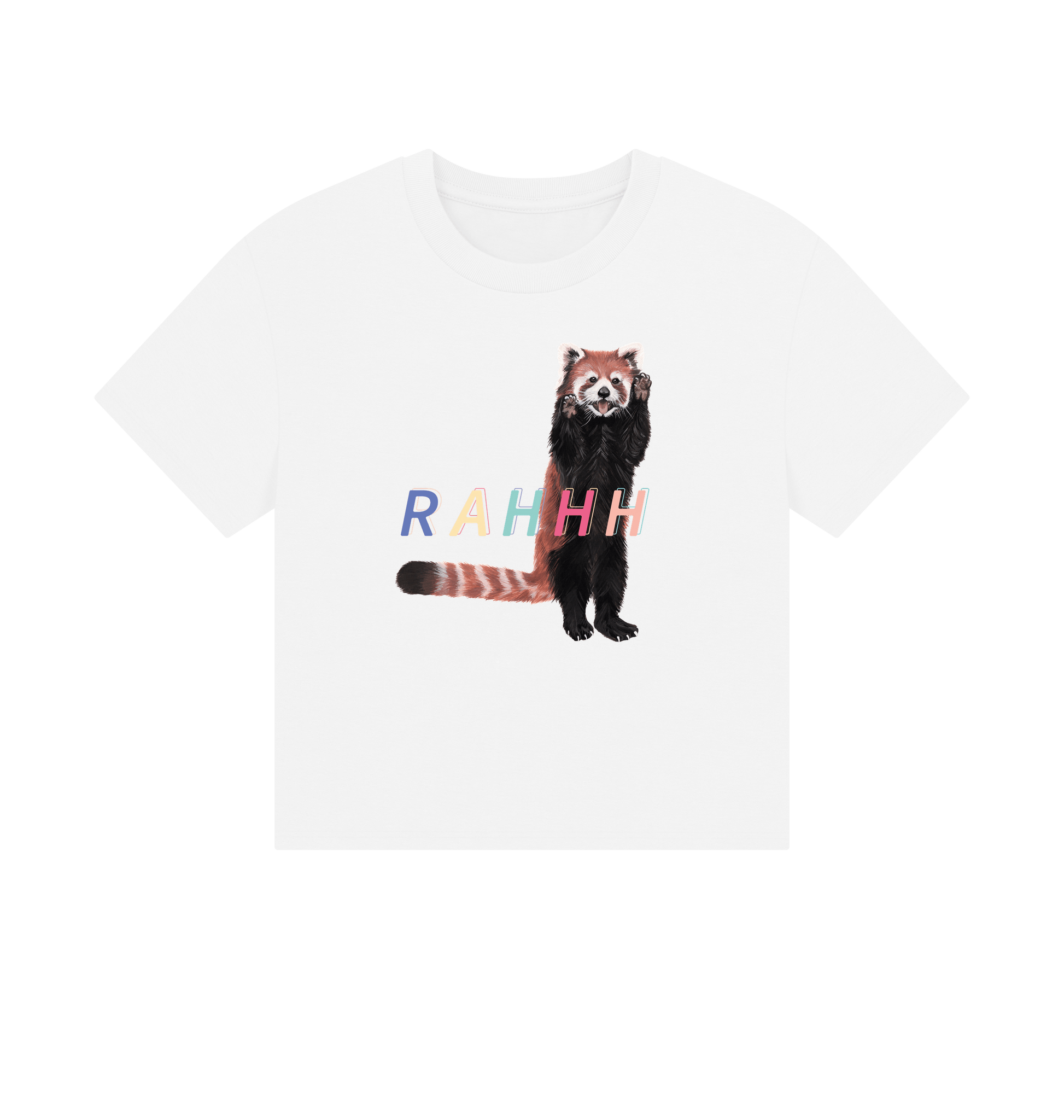 White Printed T-shirt Front