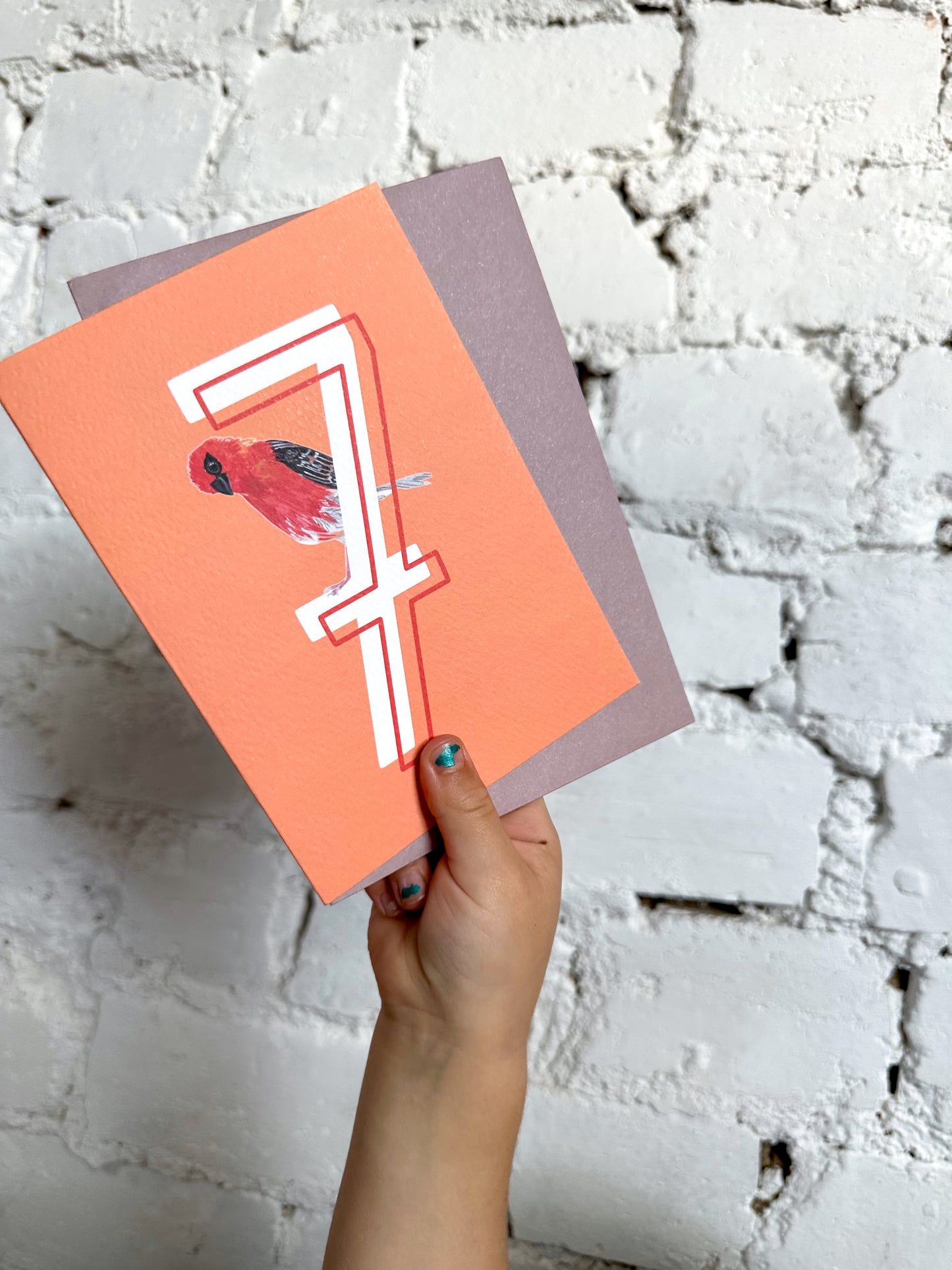 7 Madagascan Fody Card