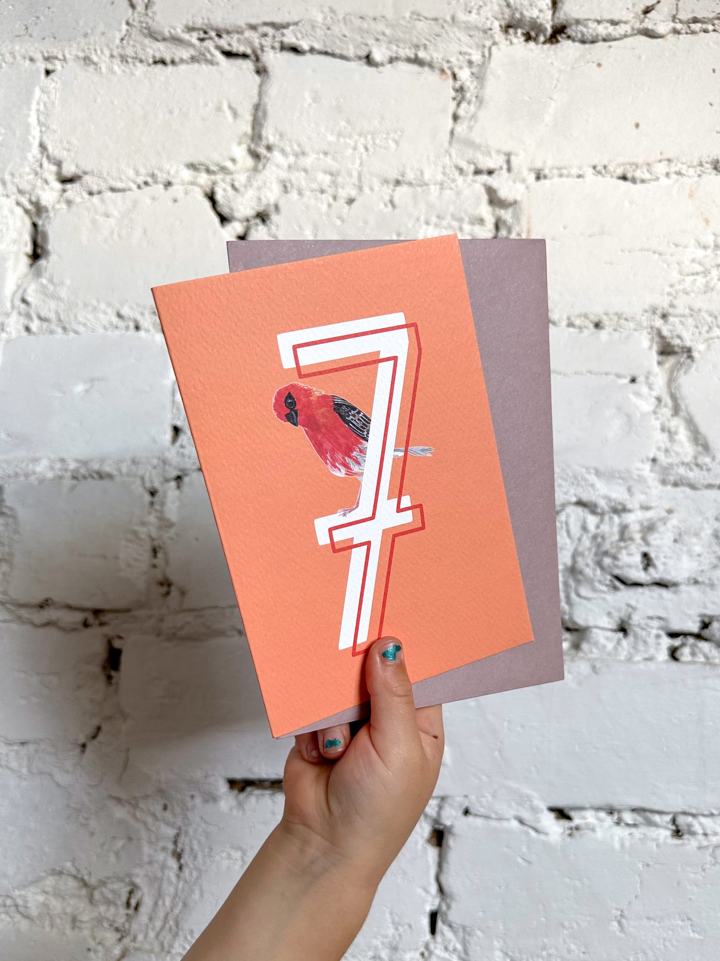 7 Madagascan Fody Card