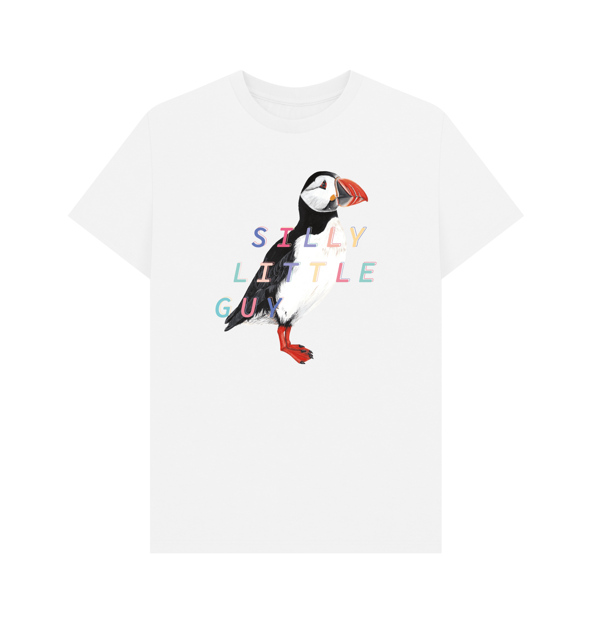 White Printed T-shirt Front