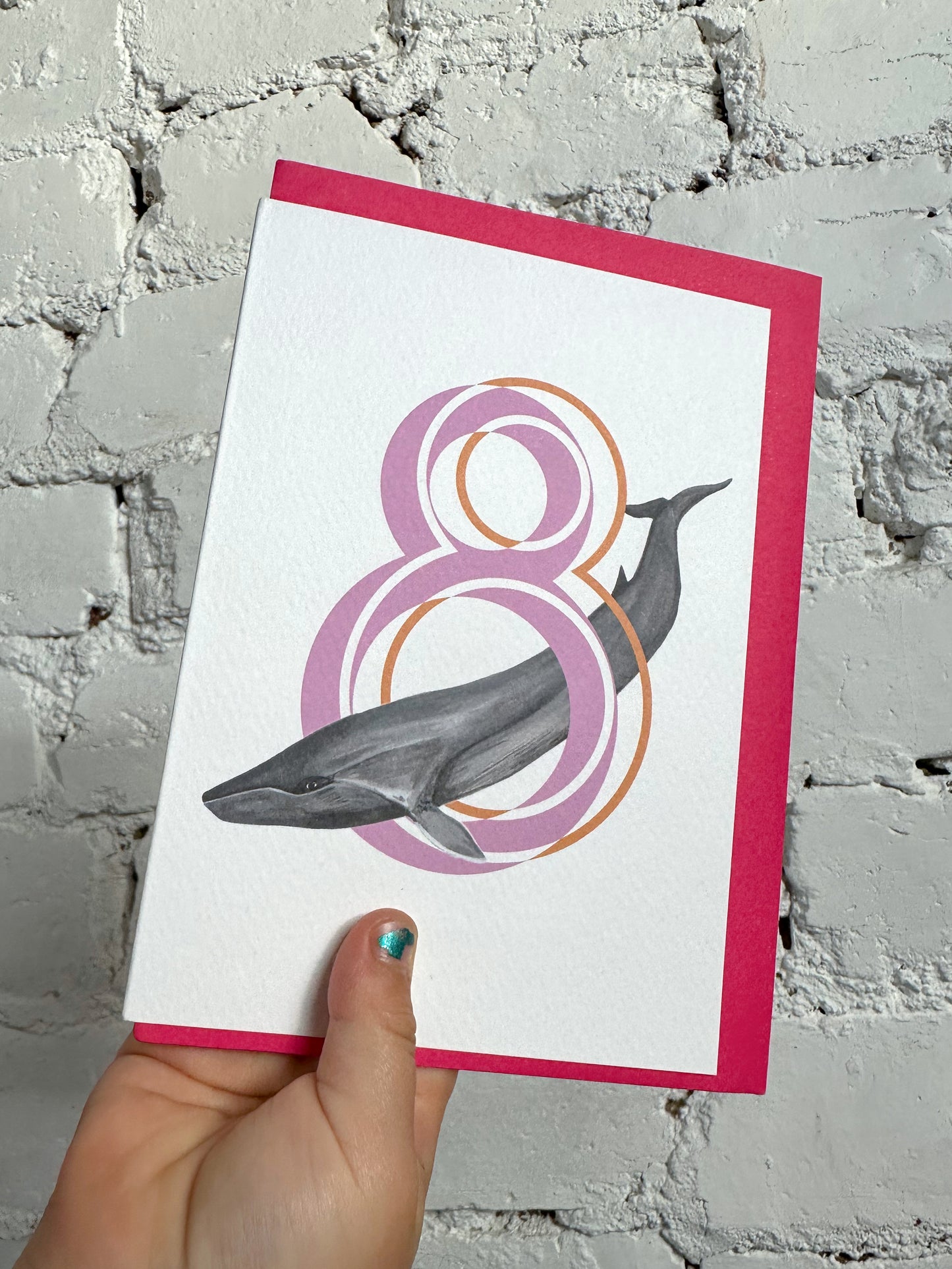 8 Fin Whale Card