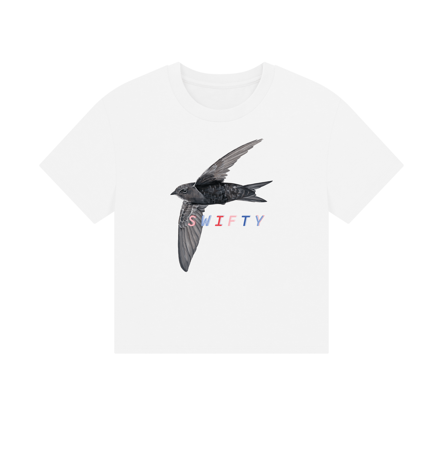 White Printed T-shirt Front