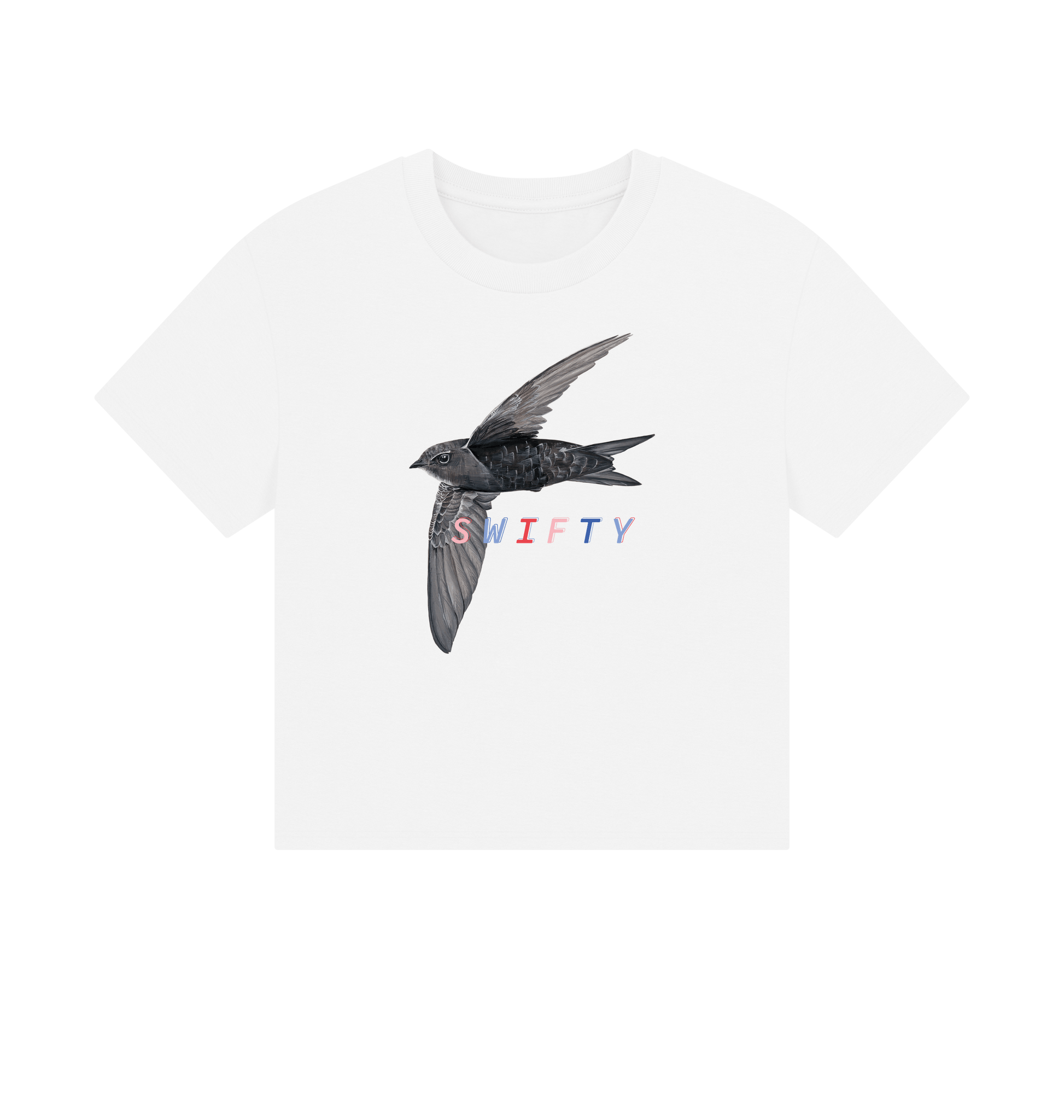 White Printed T-shirt Front