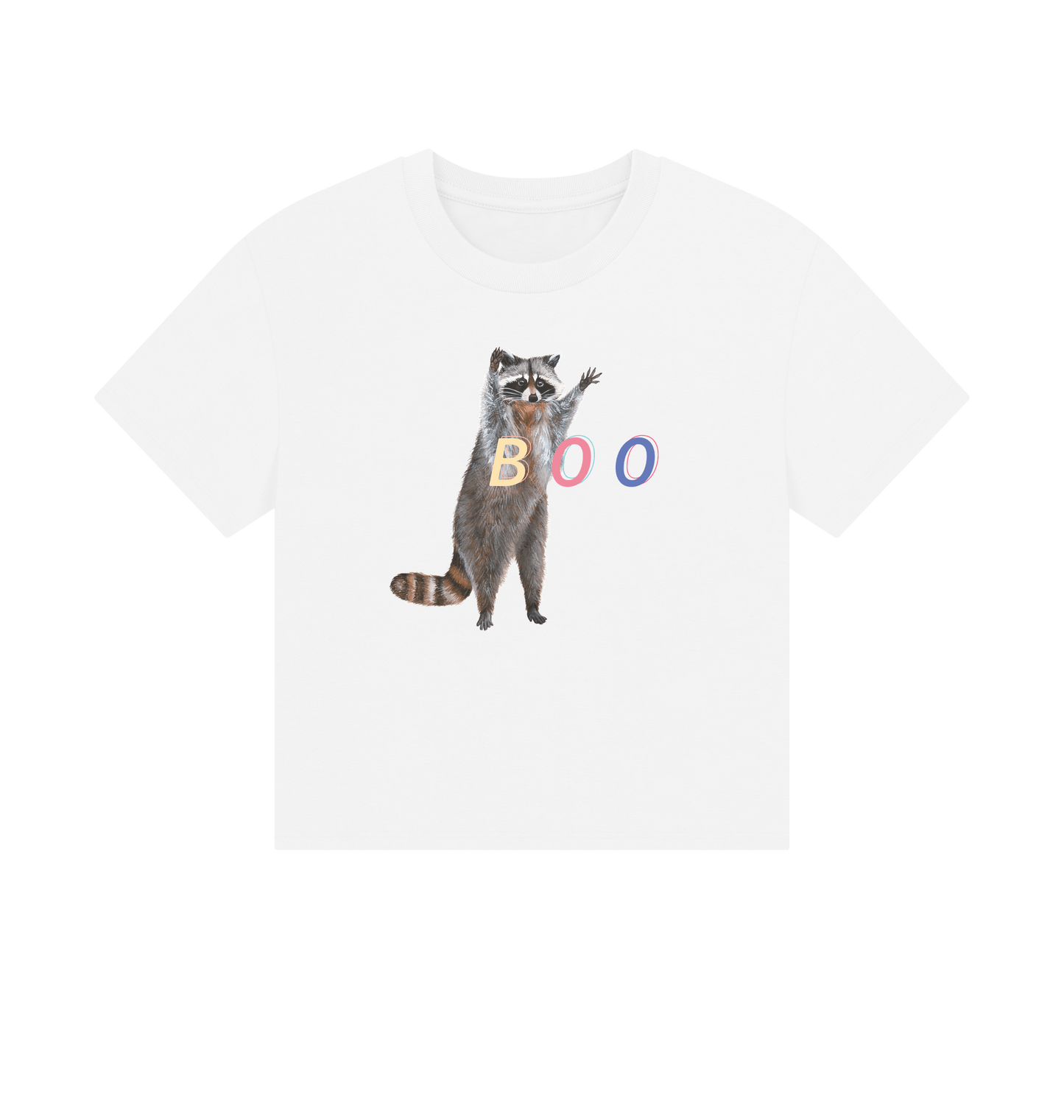 White Printed T-shirt Front