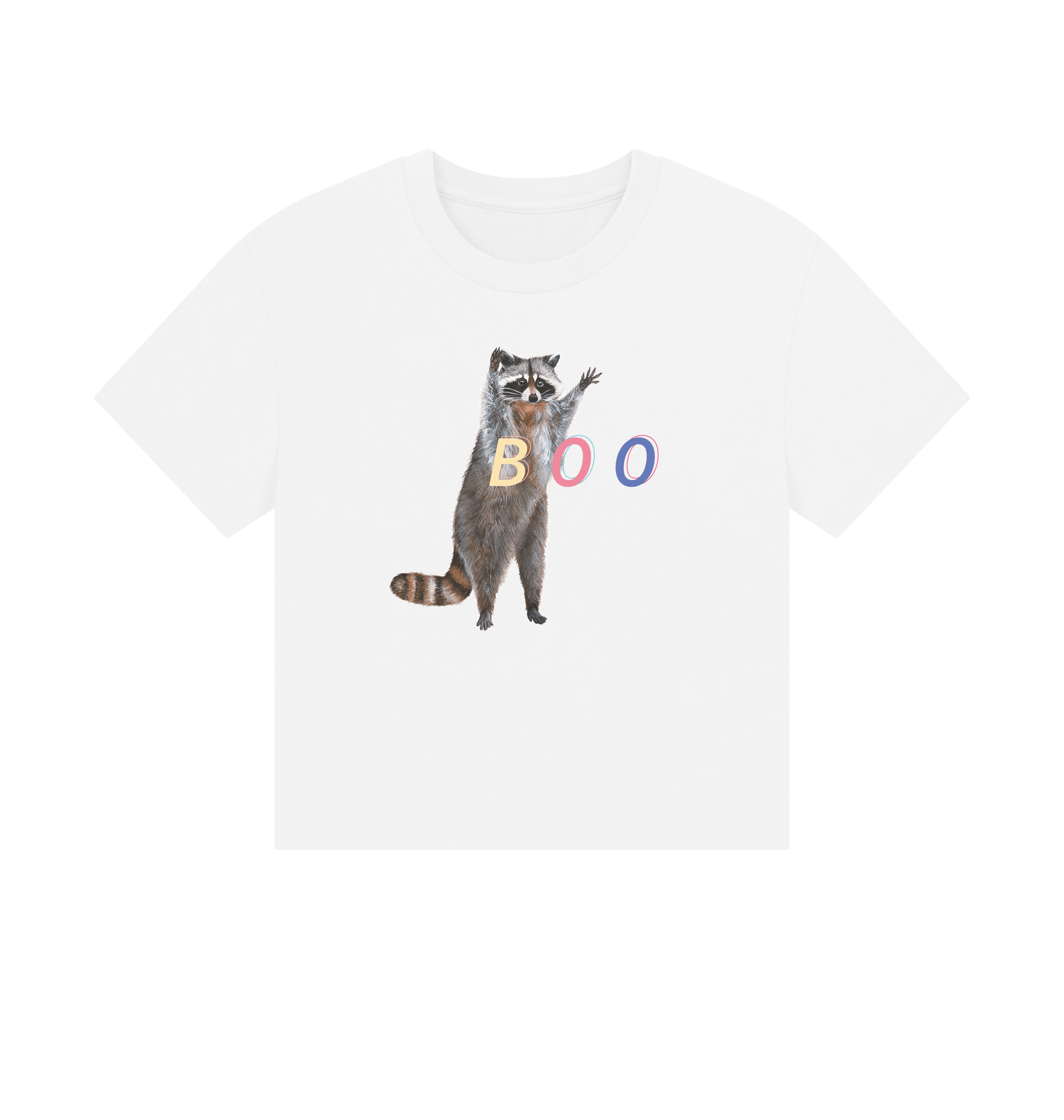 White Printed T-shirt Front