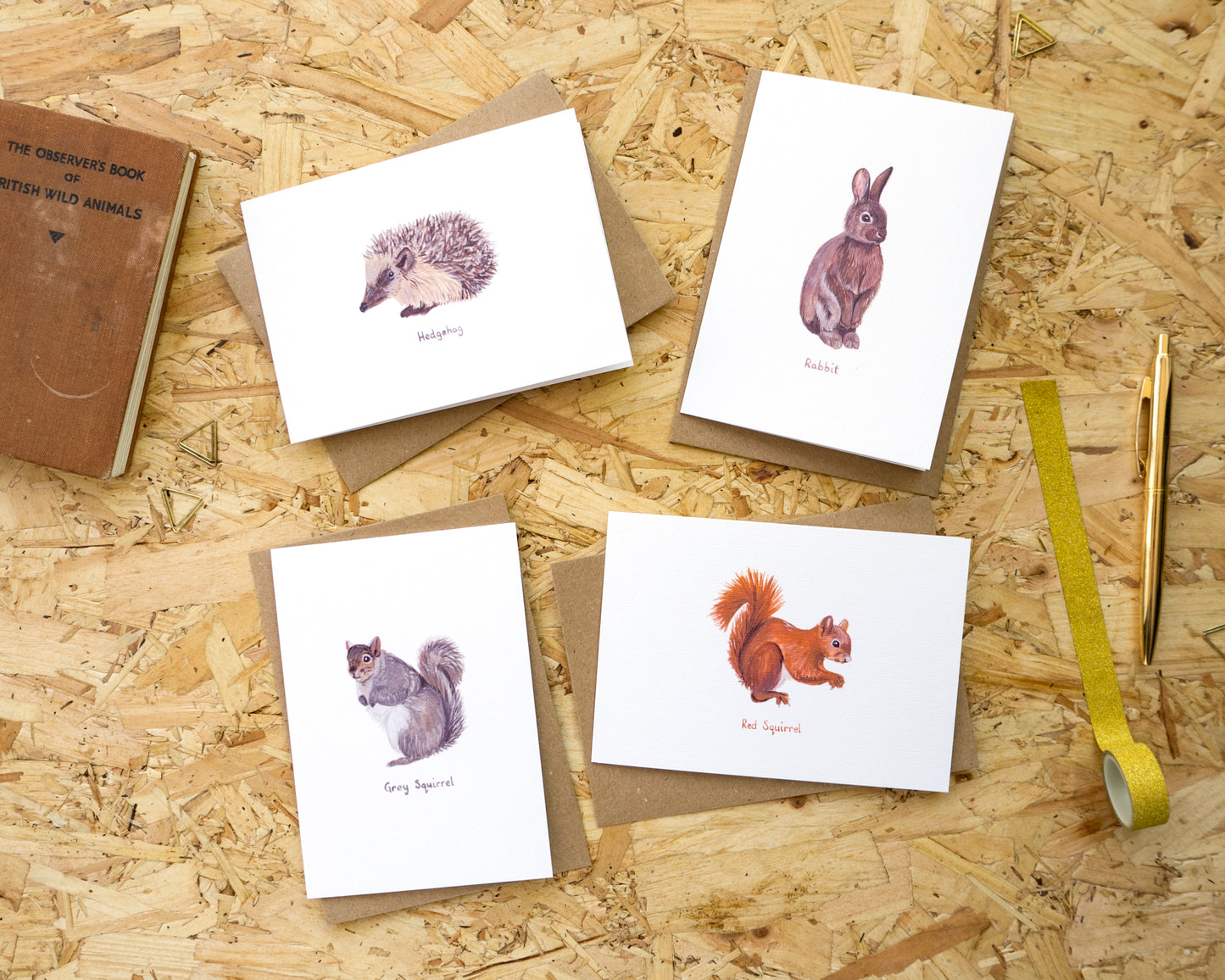 British Wildlife Luxury Blank Card Pack