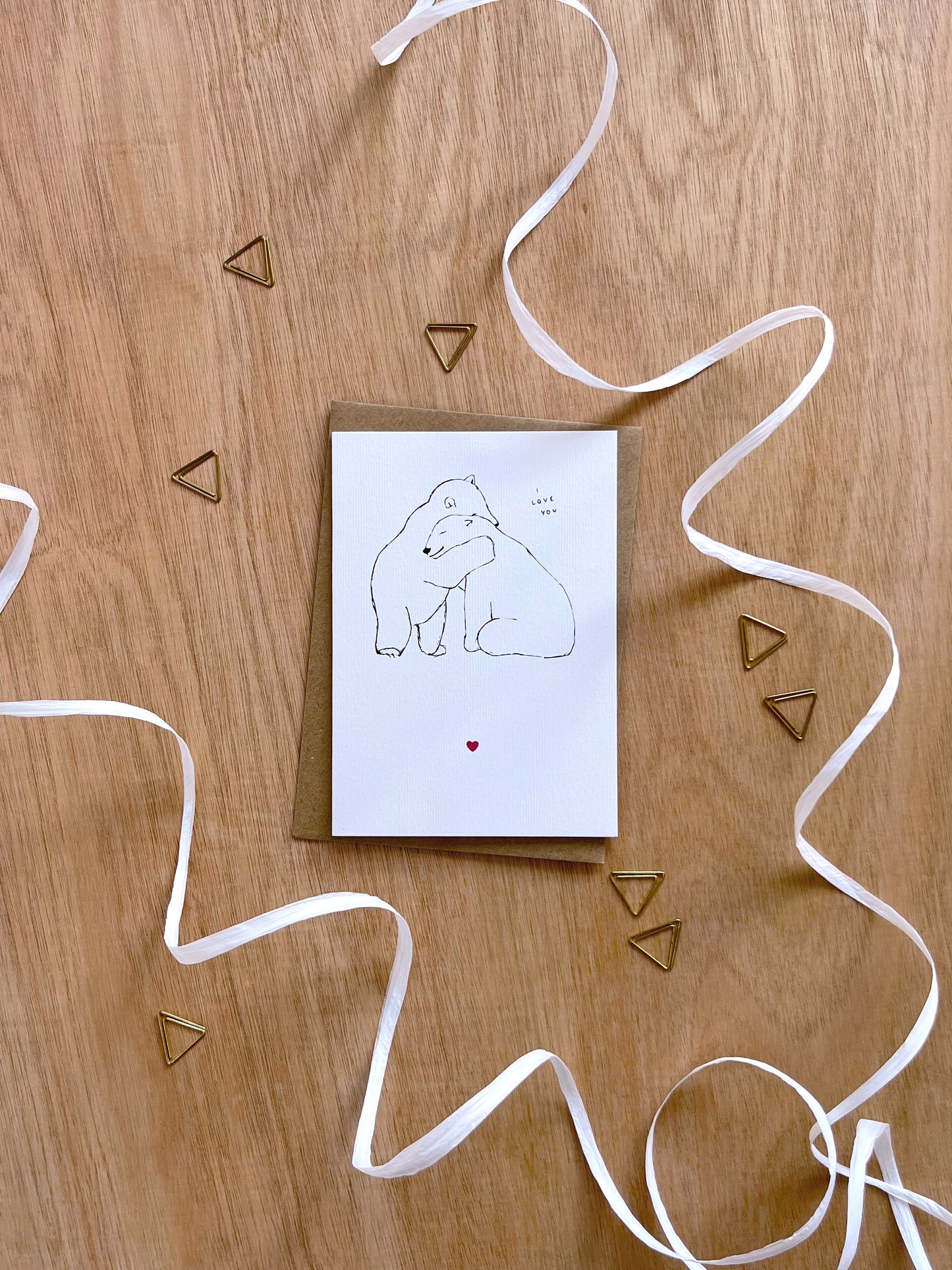 Polar Bear I Love You Card