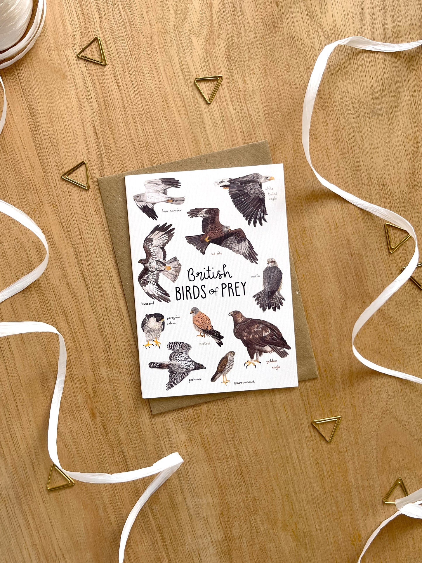 British Birds of Prey  Card