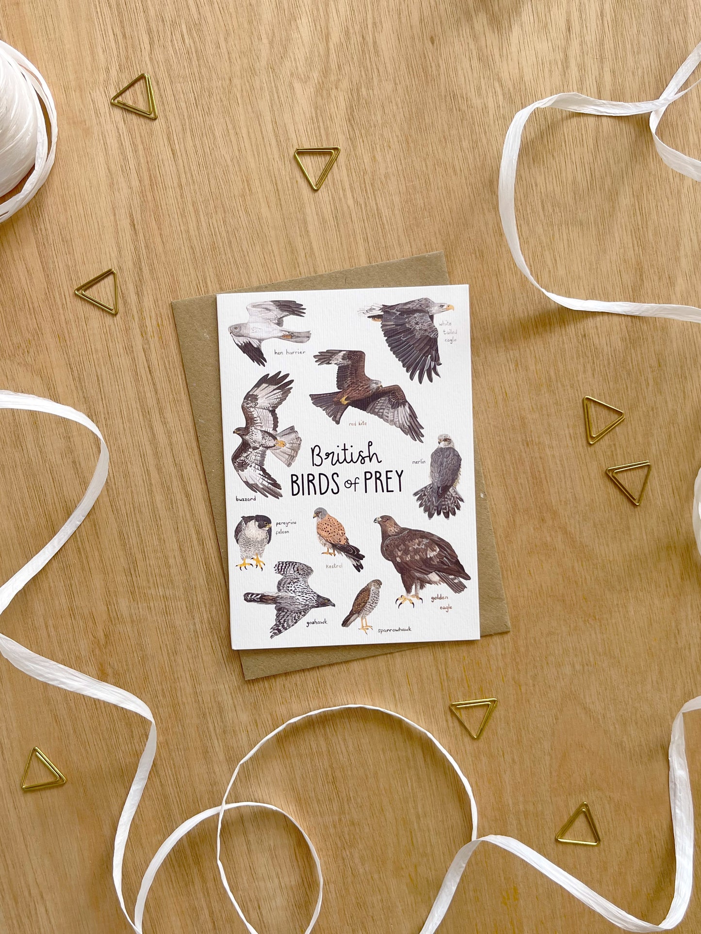 British Birds of Prey  Card