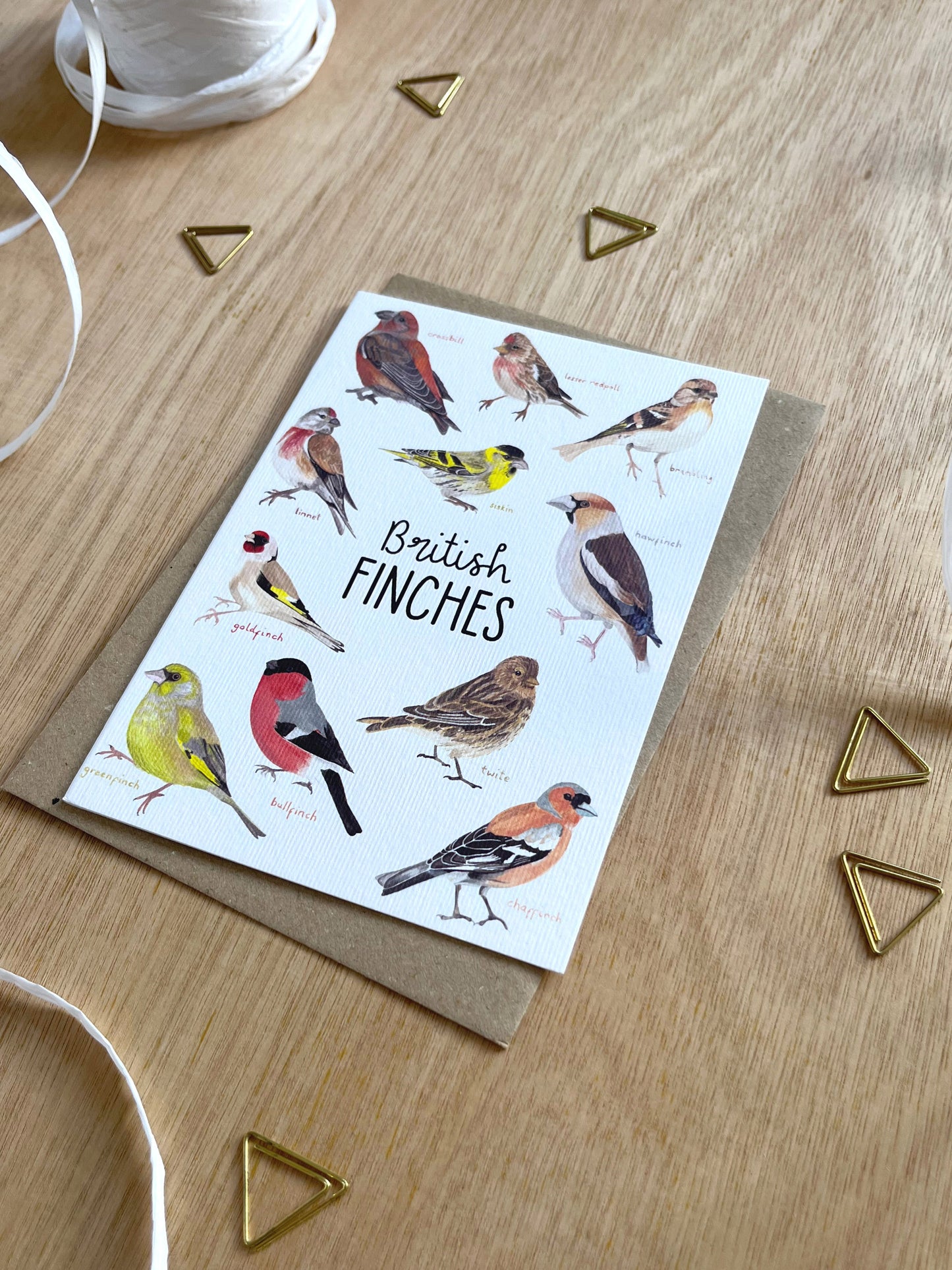 British Finches Card